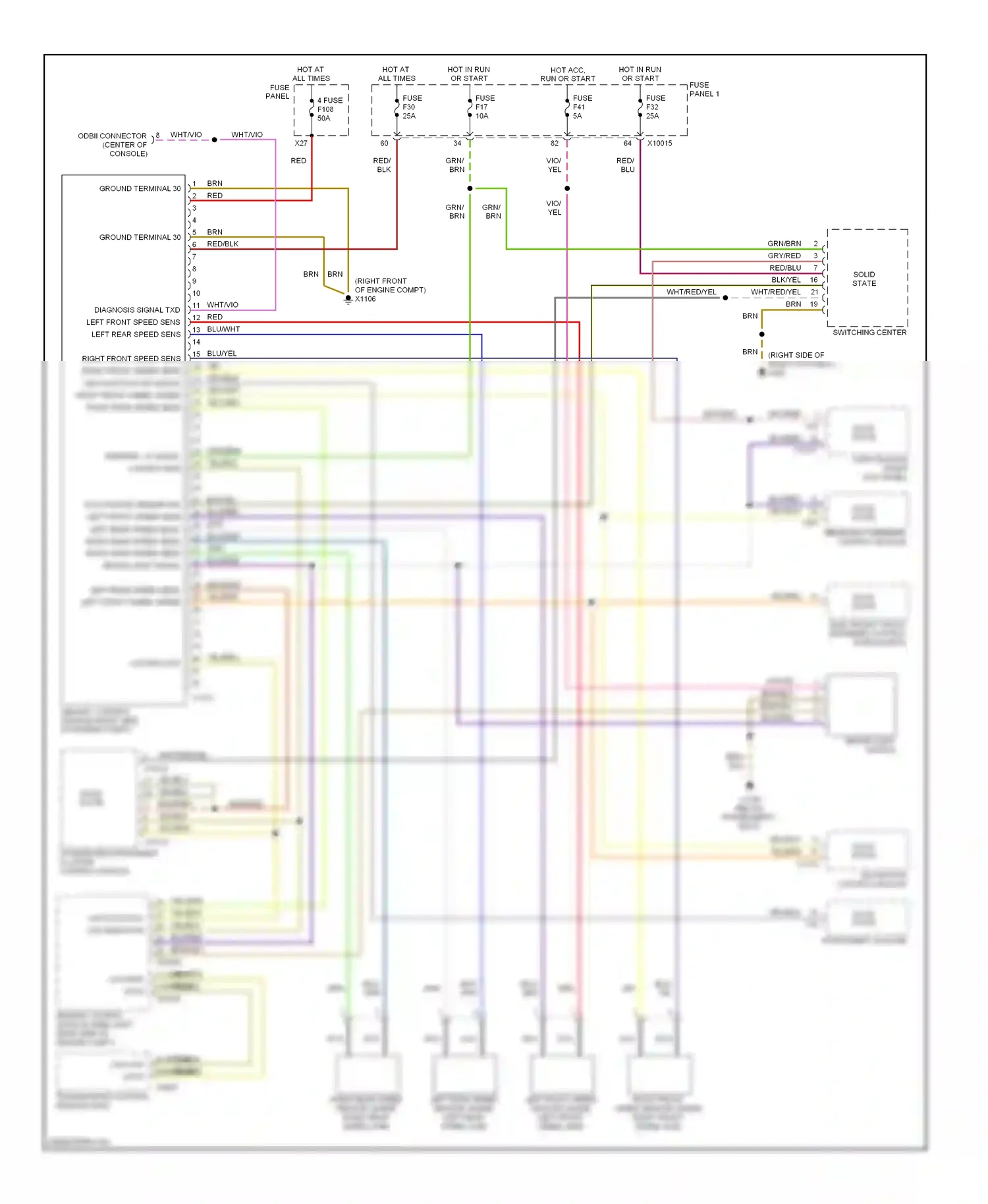 Wiring diagram vio for BMW 5 series E39 facelift (2000-2004) (1 of 36)