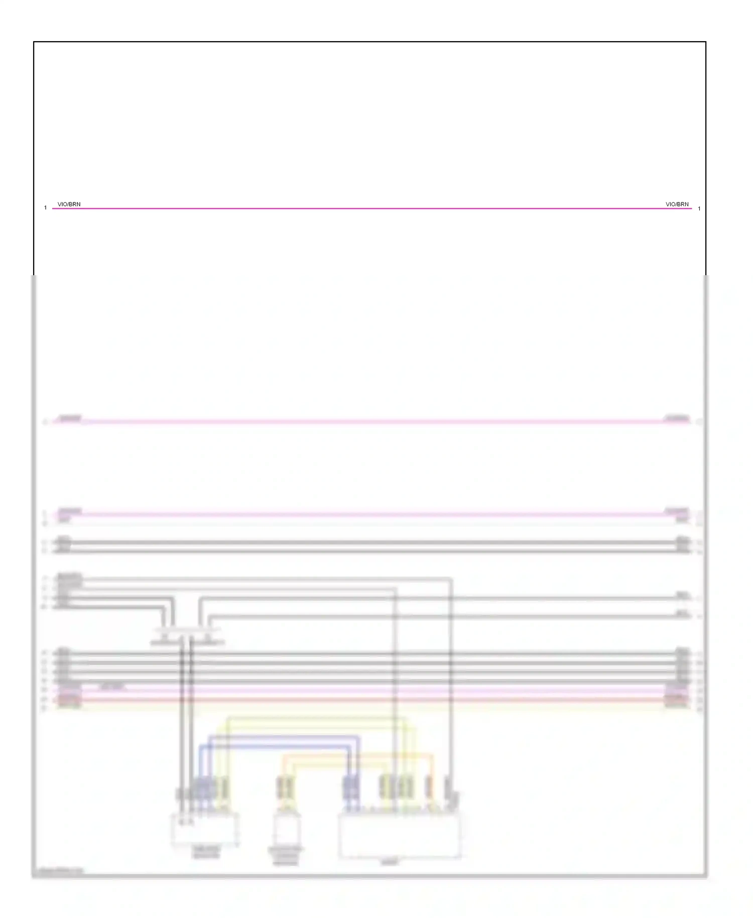 Wiring diagram vio/brn for BMW 5 series E39 facelift (2000-2004) (3 of 4)