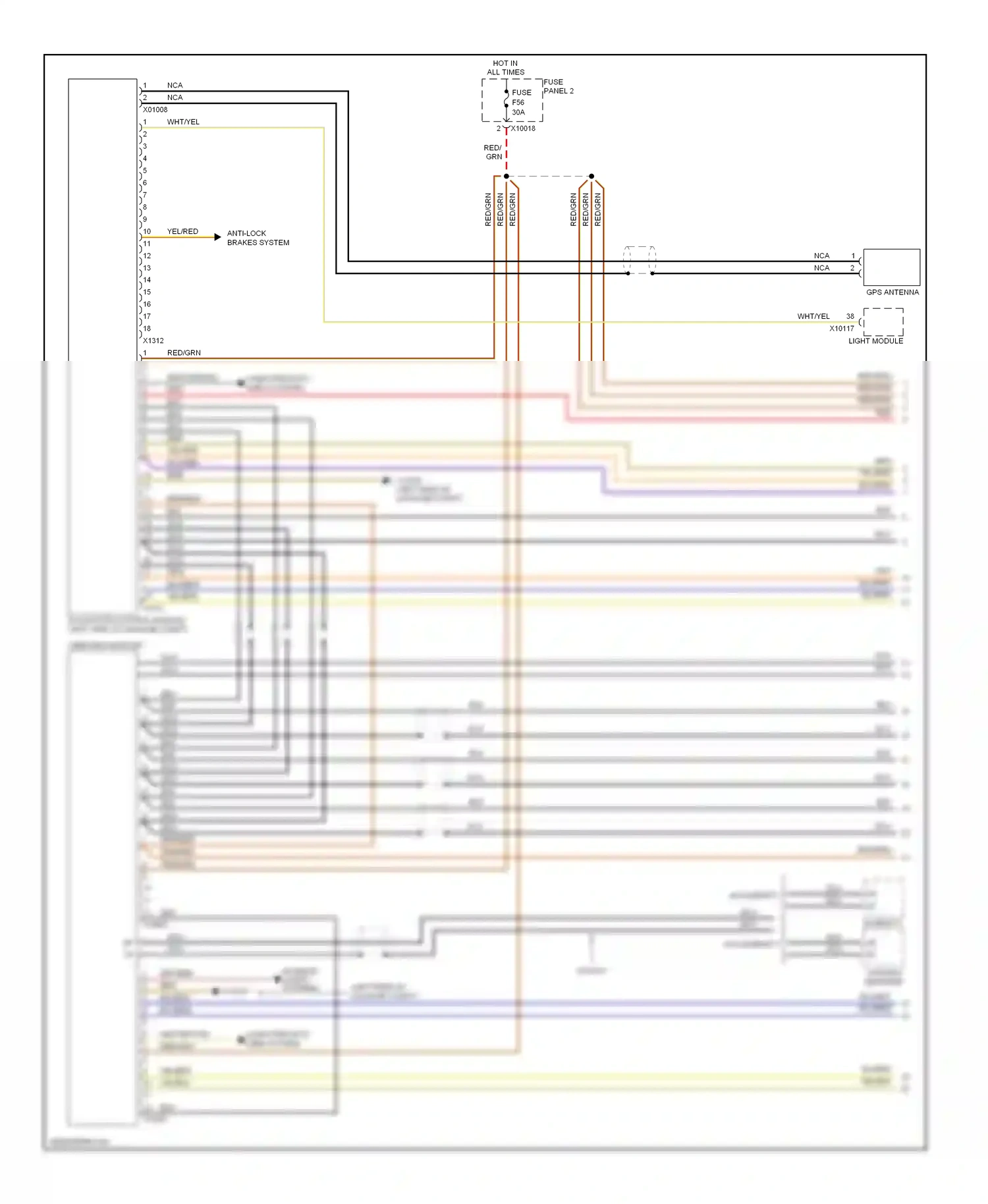 Wiring diagram wht/yel for BMW 5 series E39 facelift (2000-2004) (7 of 19)