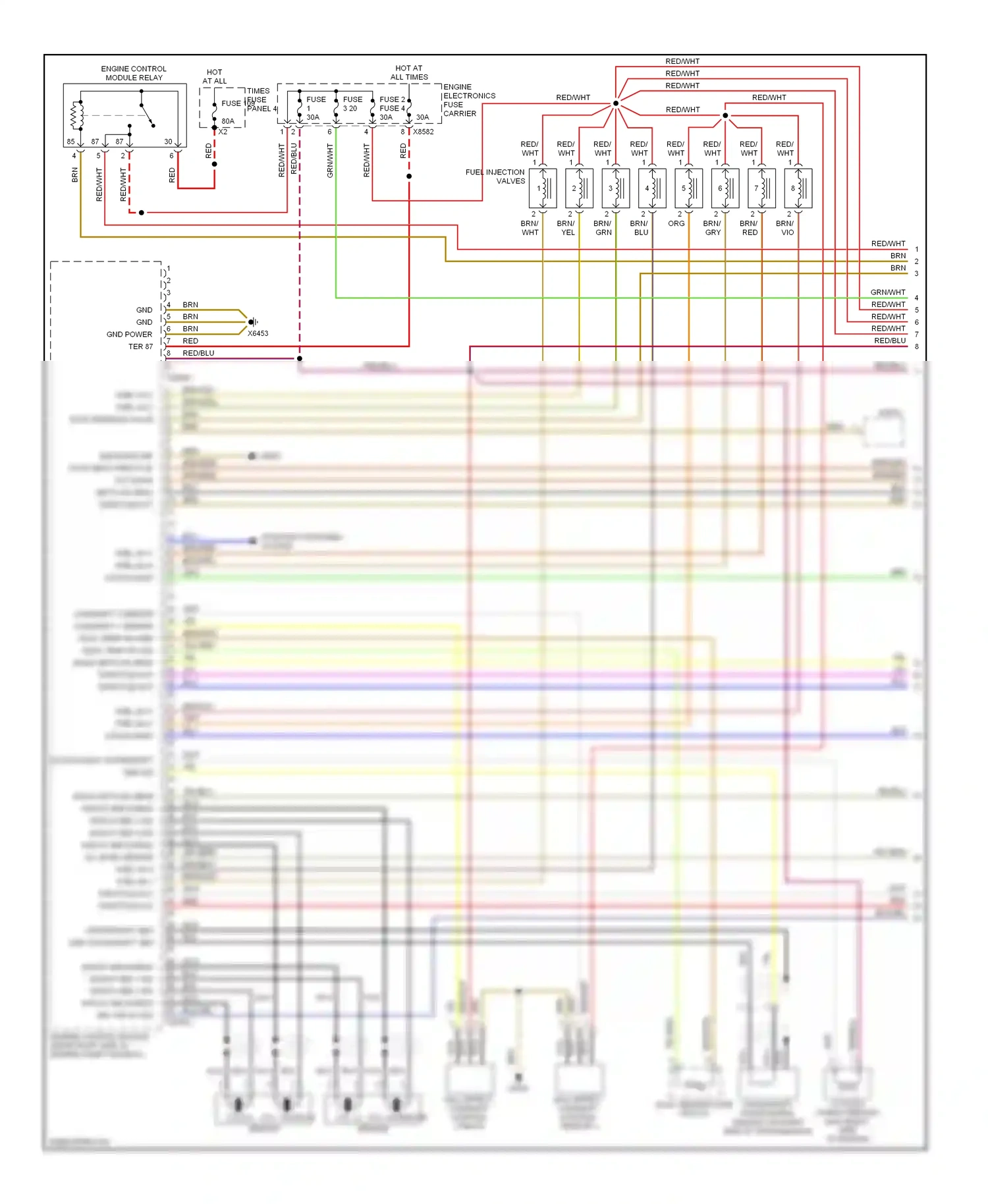 Wiring diagram yel for BMW 5 series E39 facelift (2000-2004) (66 of 69)