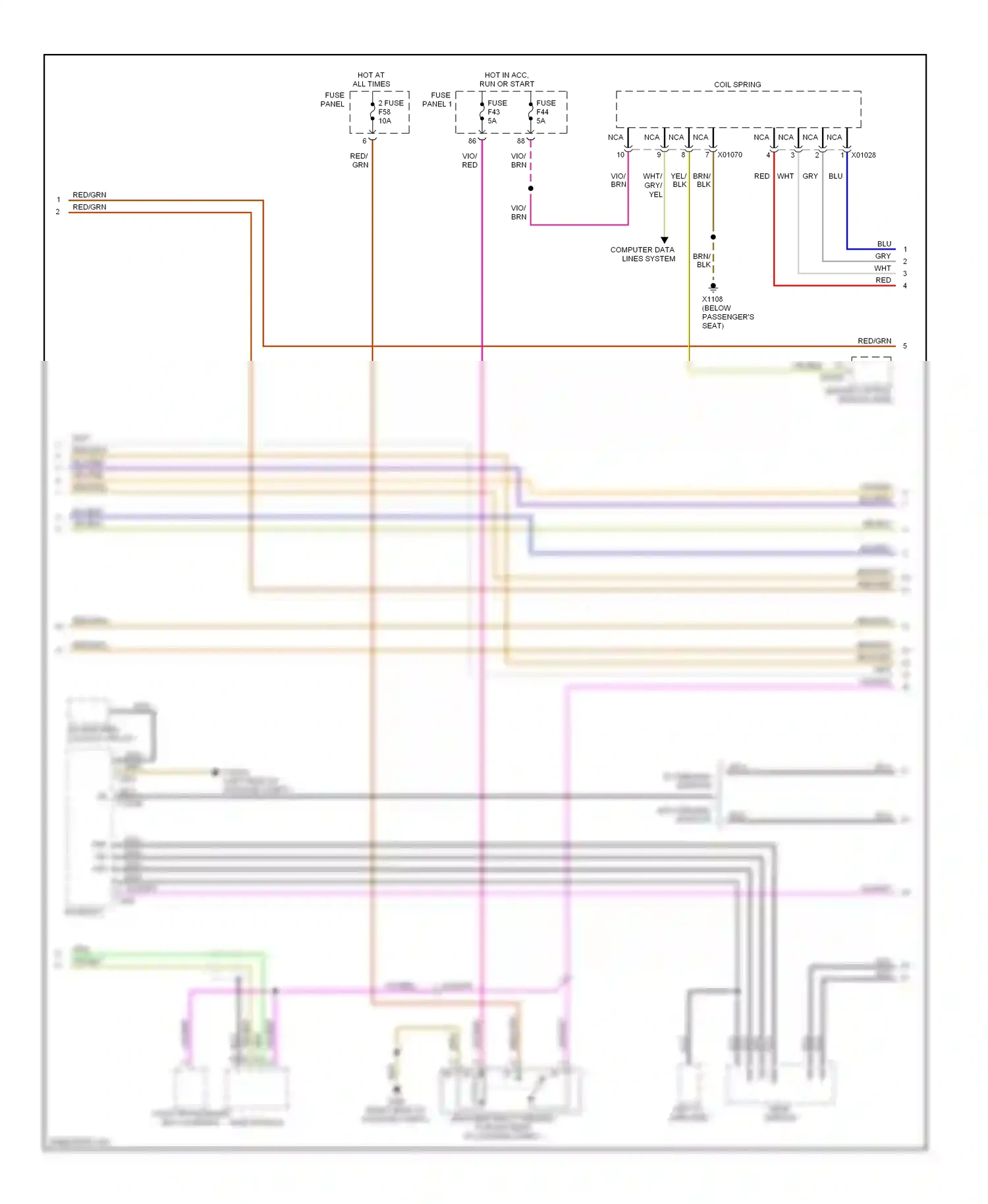 Wiring diagram yel/blk for BMW 5 series E39 facelift (2000-2004) (22 of 42)