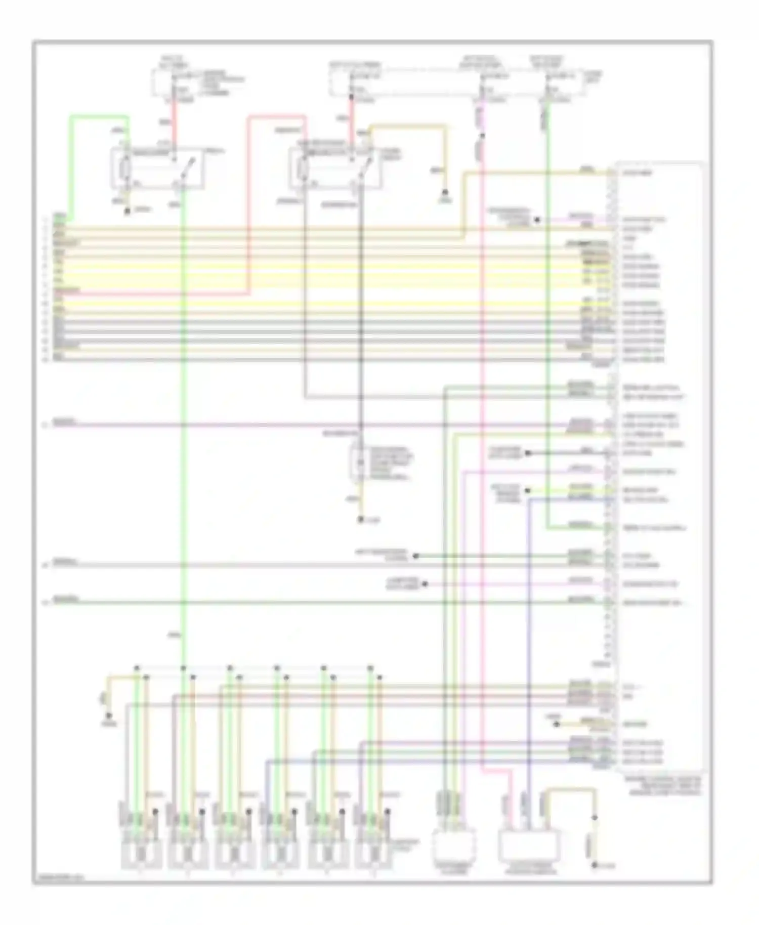 5 series BMW E39 (1995-2000): Wiring diagram engine performance 2.8l (3 of 3)