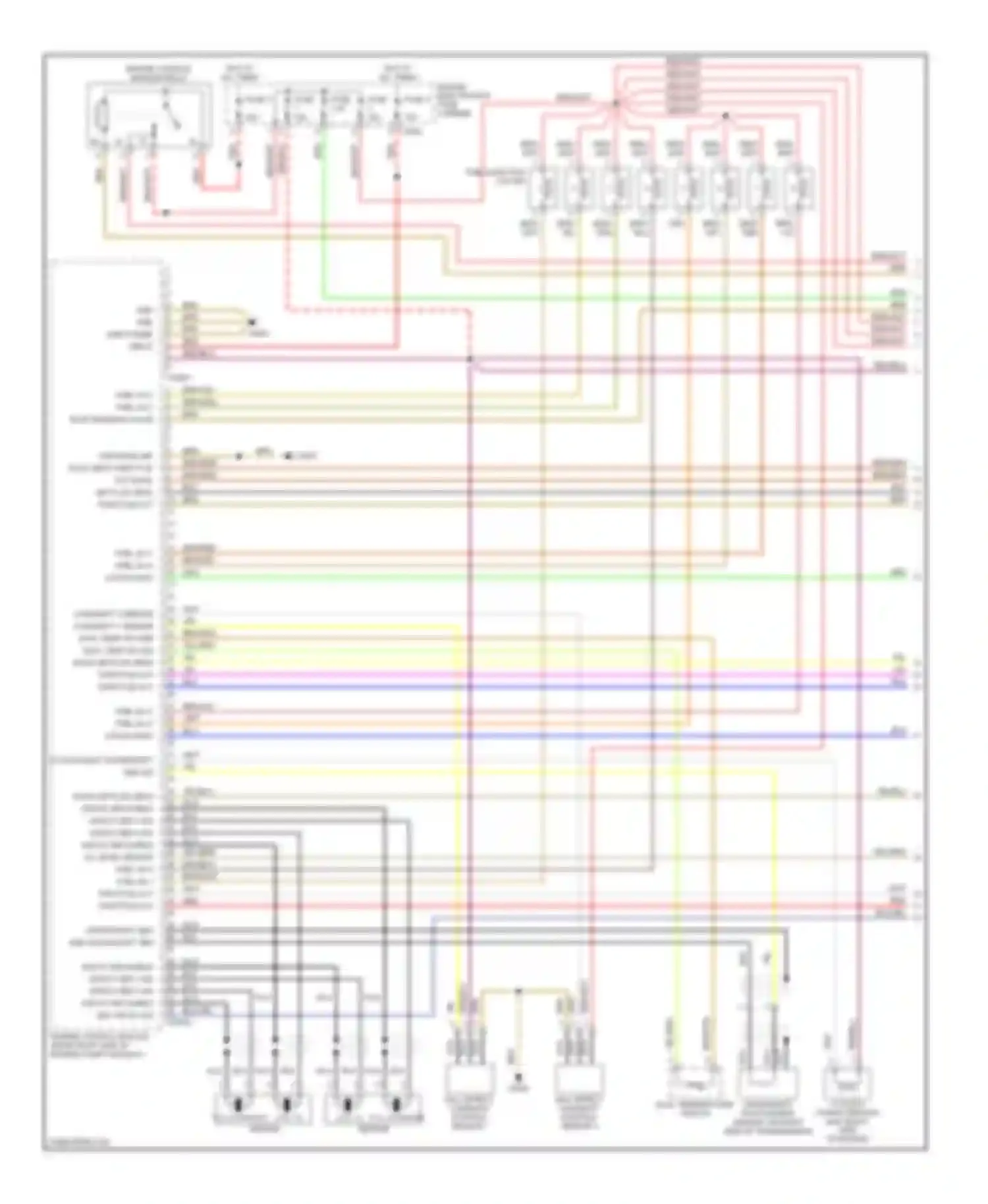 5 series BMW E39 (1995-2000): Wiring diagram engine performance 4.4l (1 of 4)
