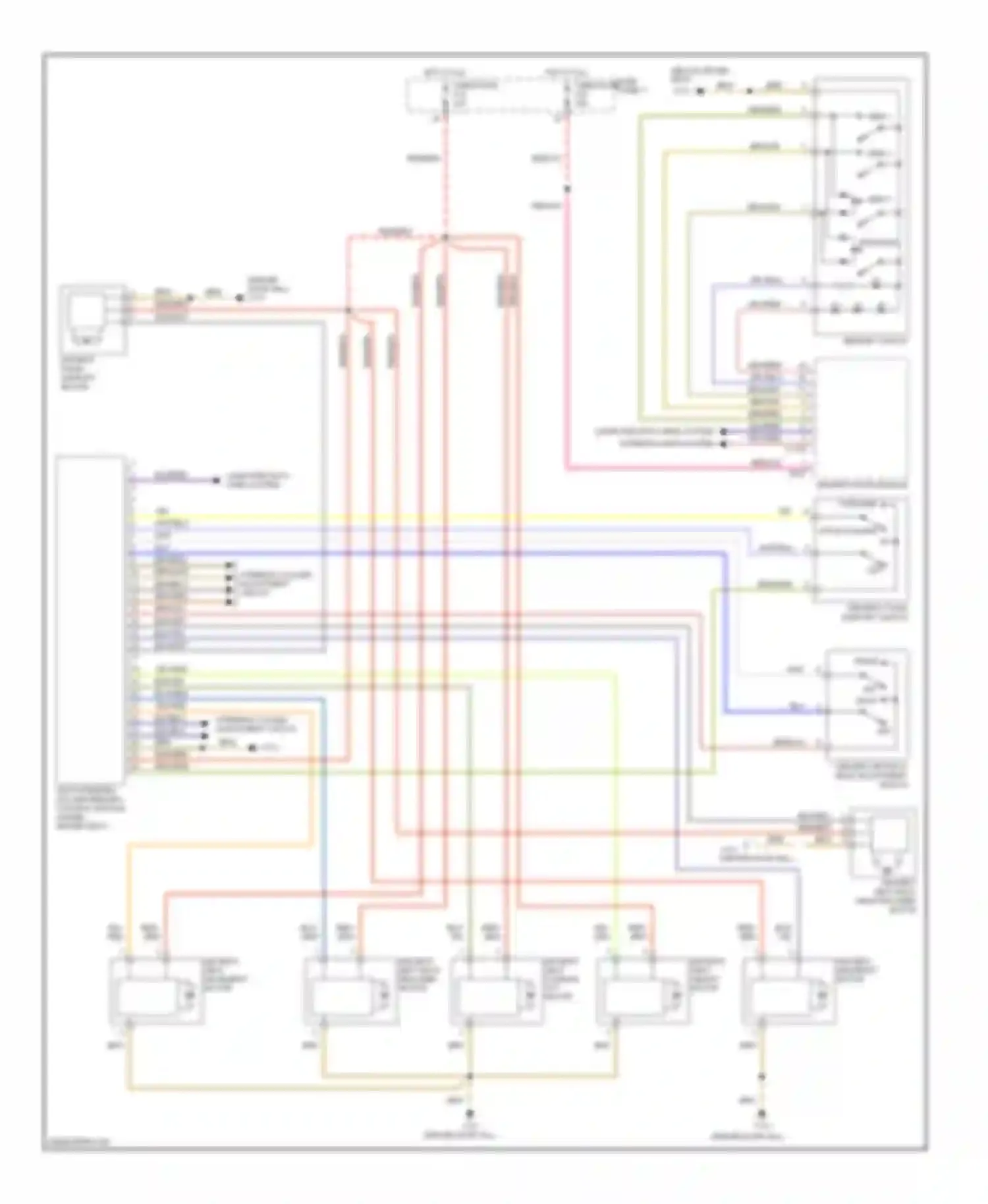 5 series BMW E39 (1995-2000): Driver"s memory seat circuit