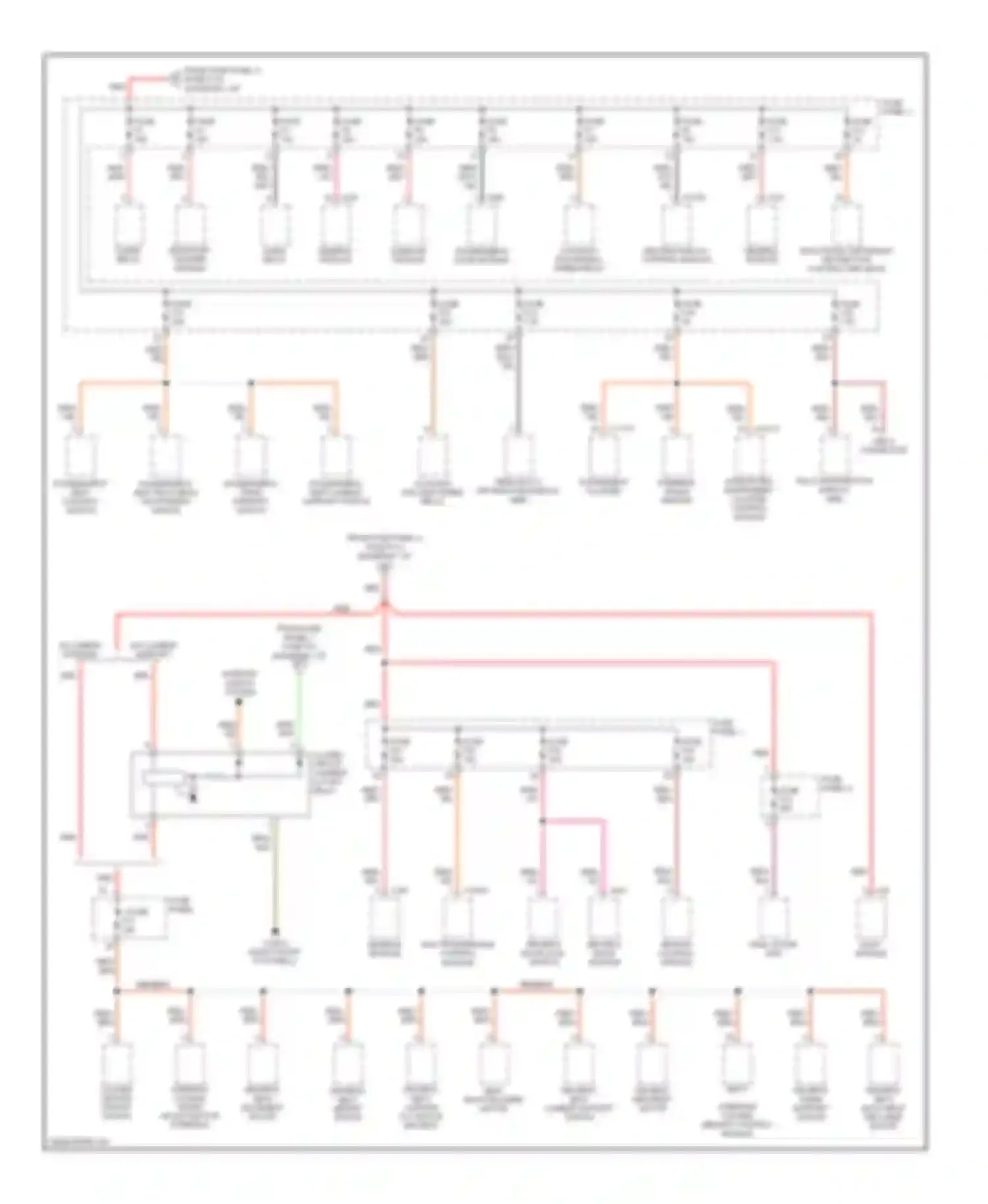 5 series BMW E39 (1995-2000): Power distribution circuit (2 of 3)