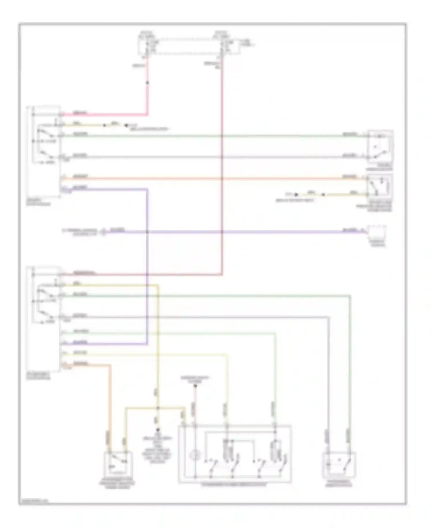 5 series BMW E39 (1995-2000): Power windows circuit (1 of 2)