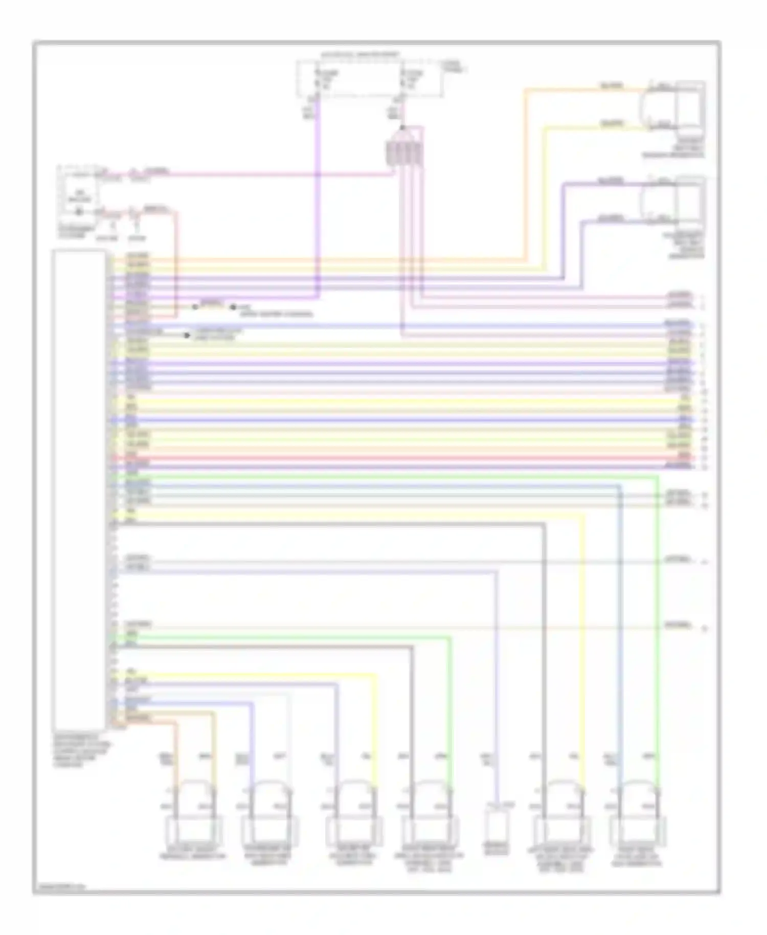 5 series BMW E39 (1995-2000): Supplemental restraints circuit (1 of 2)