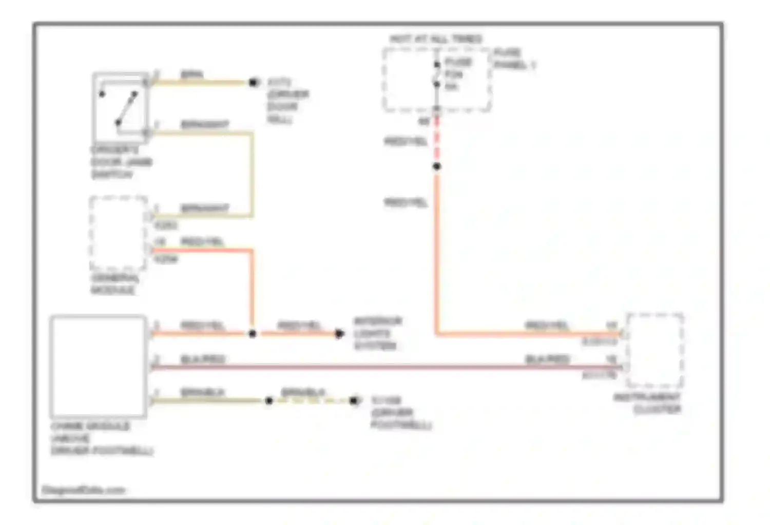 5 series BMW E39 (1995-2000): Chime circuit