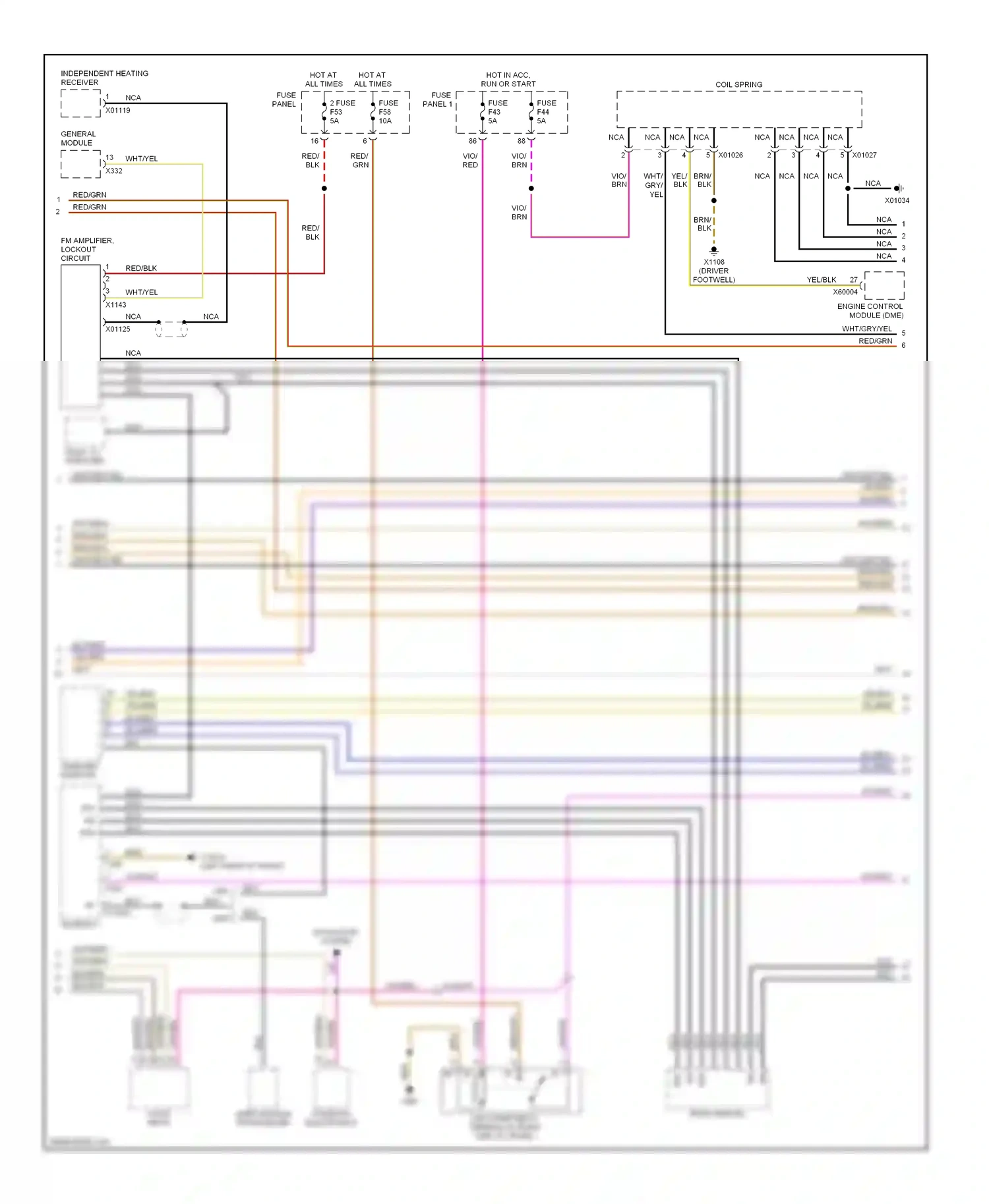 Wiring diagram blu/brn for BMW 5 series E39 (1995-2000) (11 of 15)