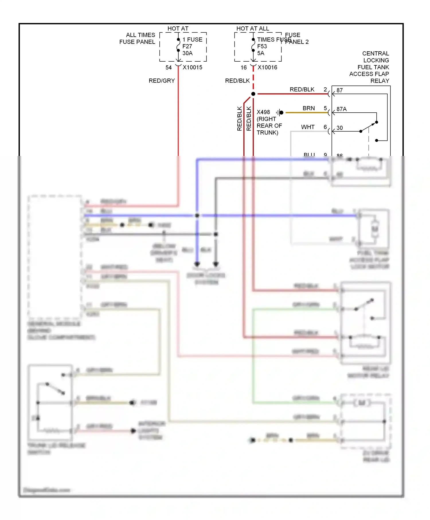 Wiring diagram brn for BMW 5 series E39 (1995-2000) (53 of 59)