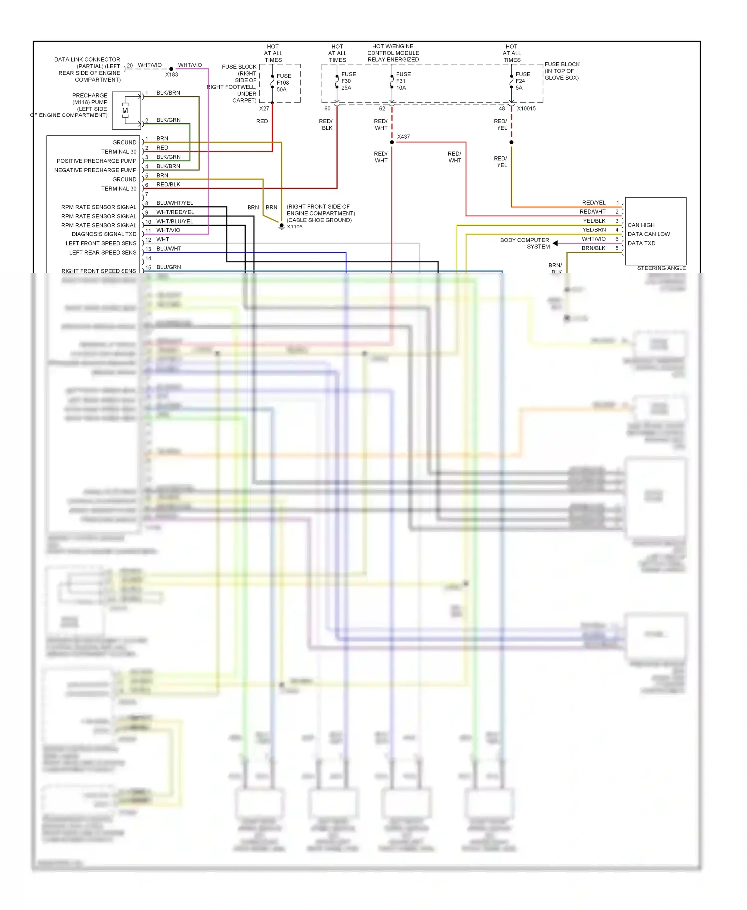 Wiring diagram brn for BMW 5 series E39 (1995-2000) (32 of 59)