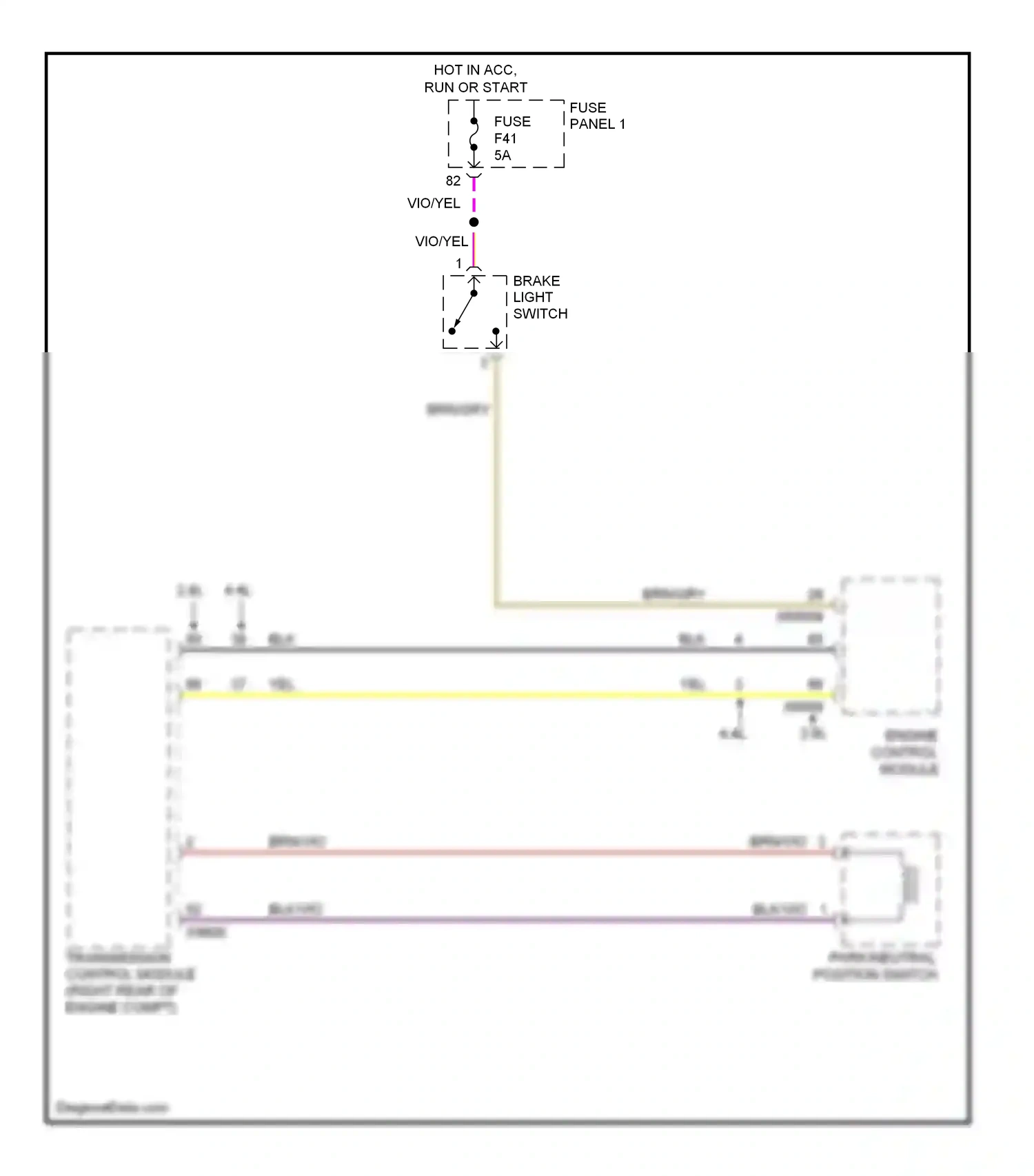 Wiring diagram brn/gry for BMW 5 series E39 (1995-2000) (5 of 6)