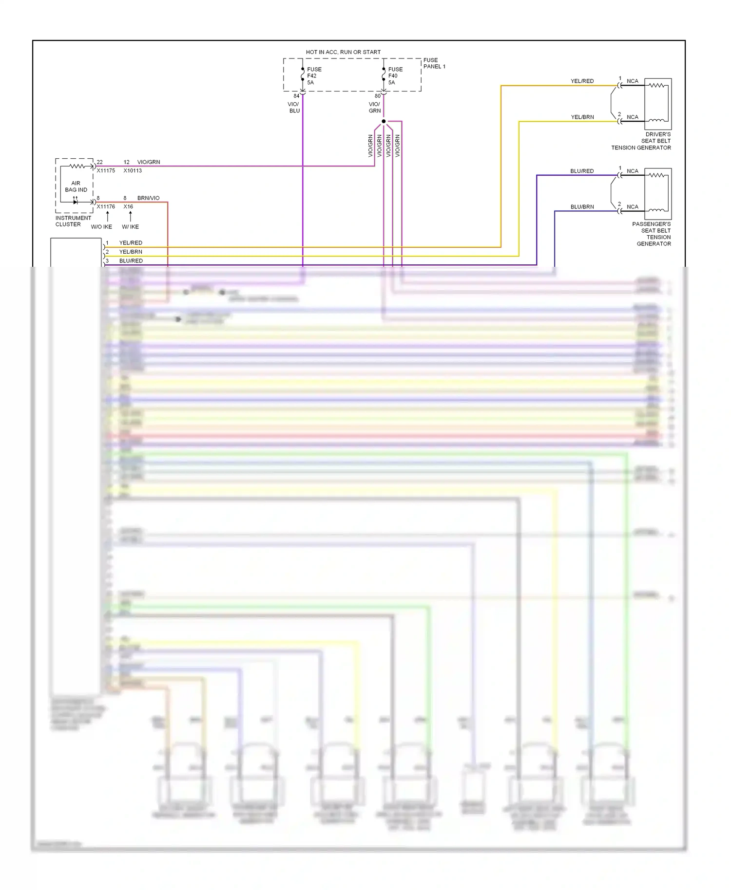 Wiring diagram brn/vio for BMW 5 series E39 (1995-2000) (6 of 10)