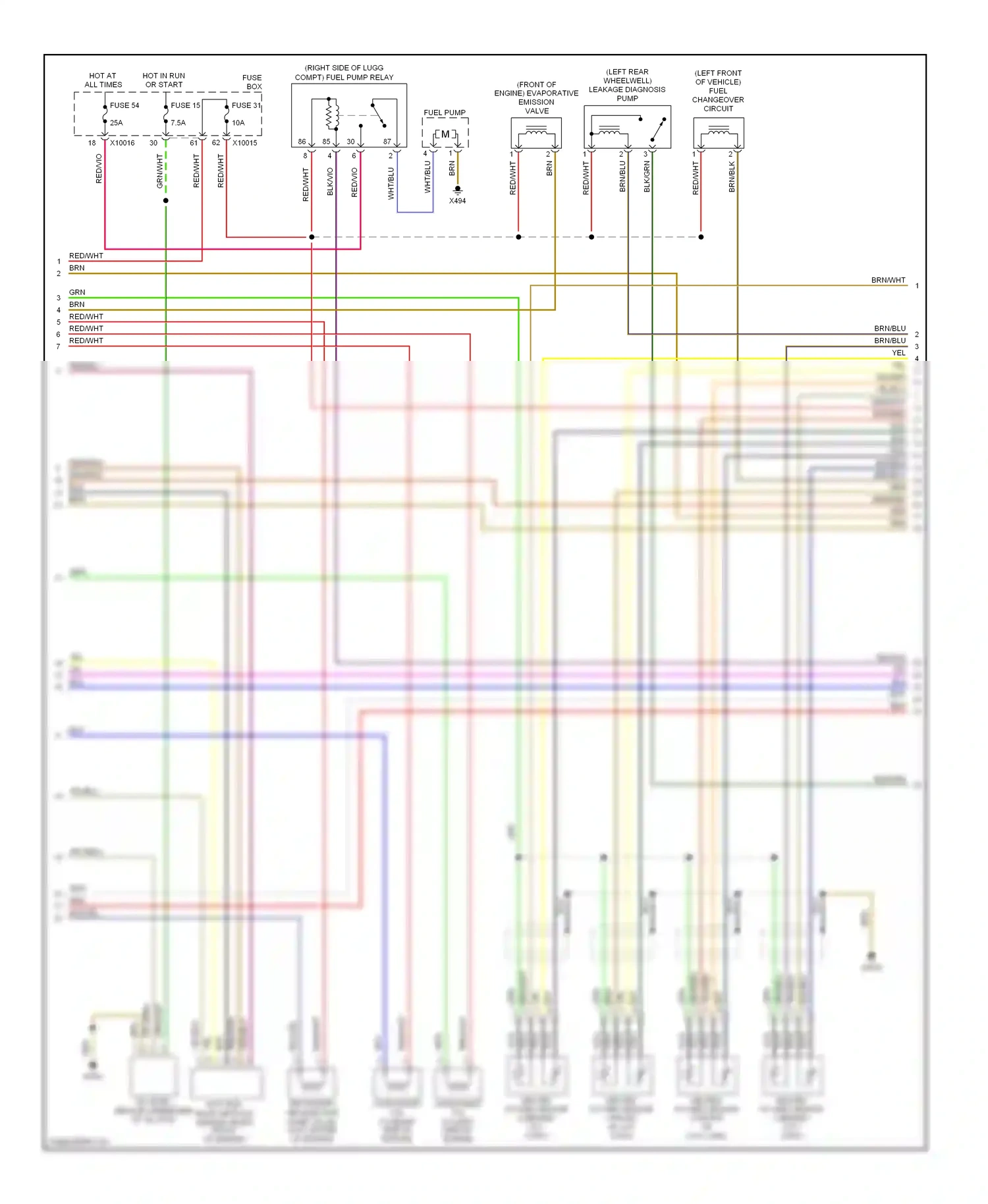 Wiring diagram fuse 31 for BMW 5 series E39 (1995-2000) (1 of 1)