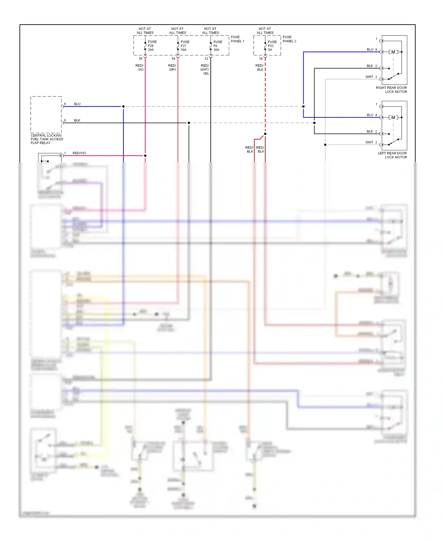 Wiring diagram red for BMW 5 series E39 (1995-2000) (29 of 48)