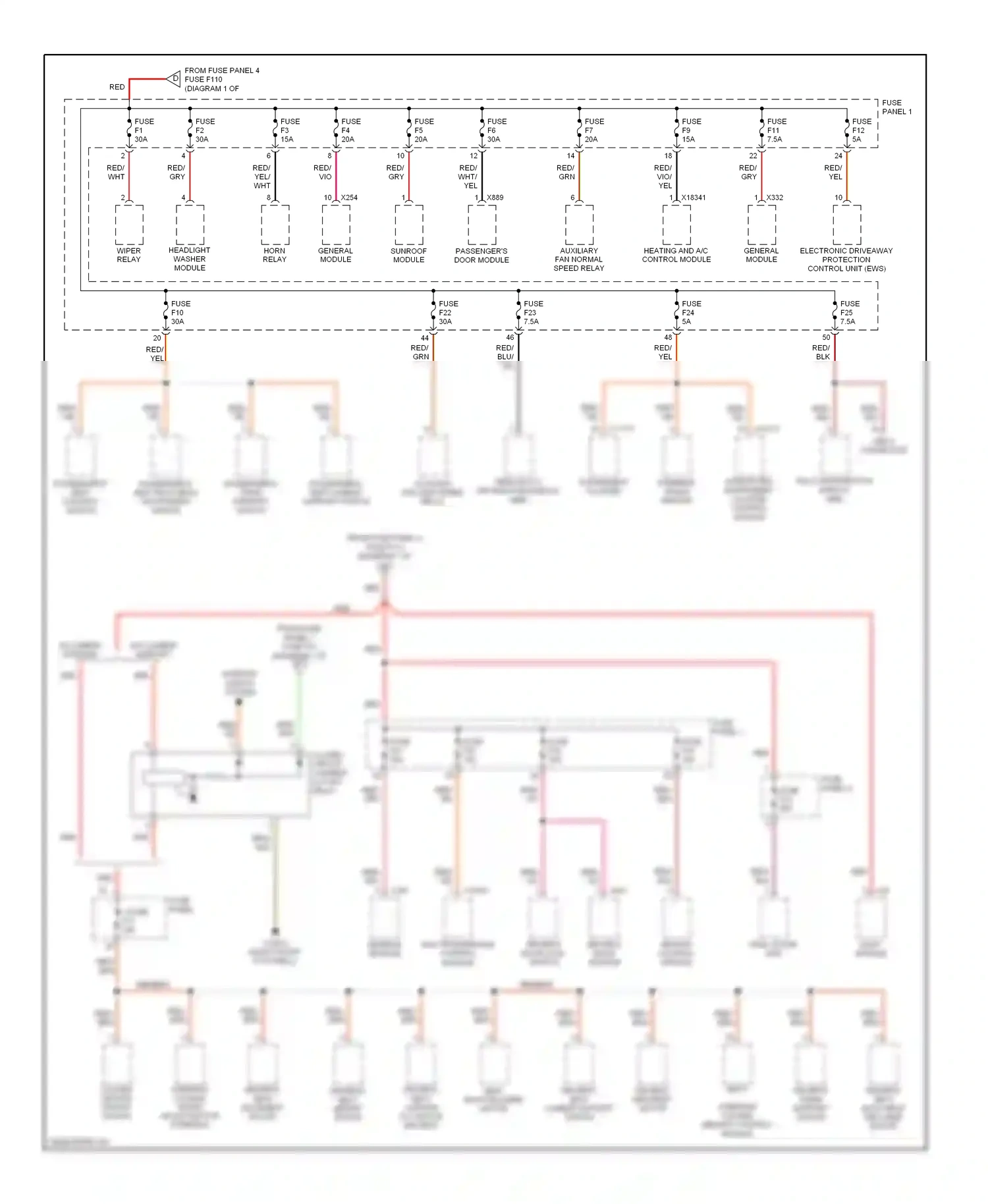Wiring diagram vio for BMW 5 series E39 (1995-2000) (12 of 22)