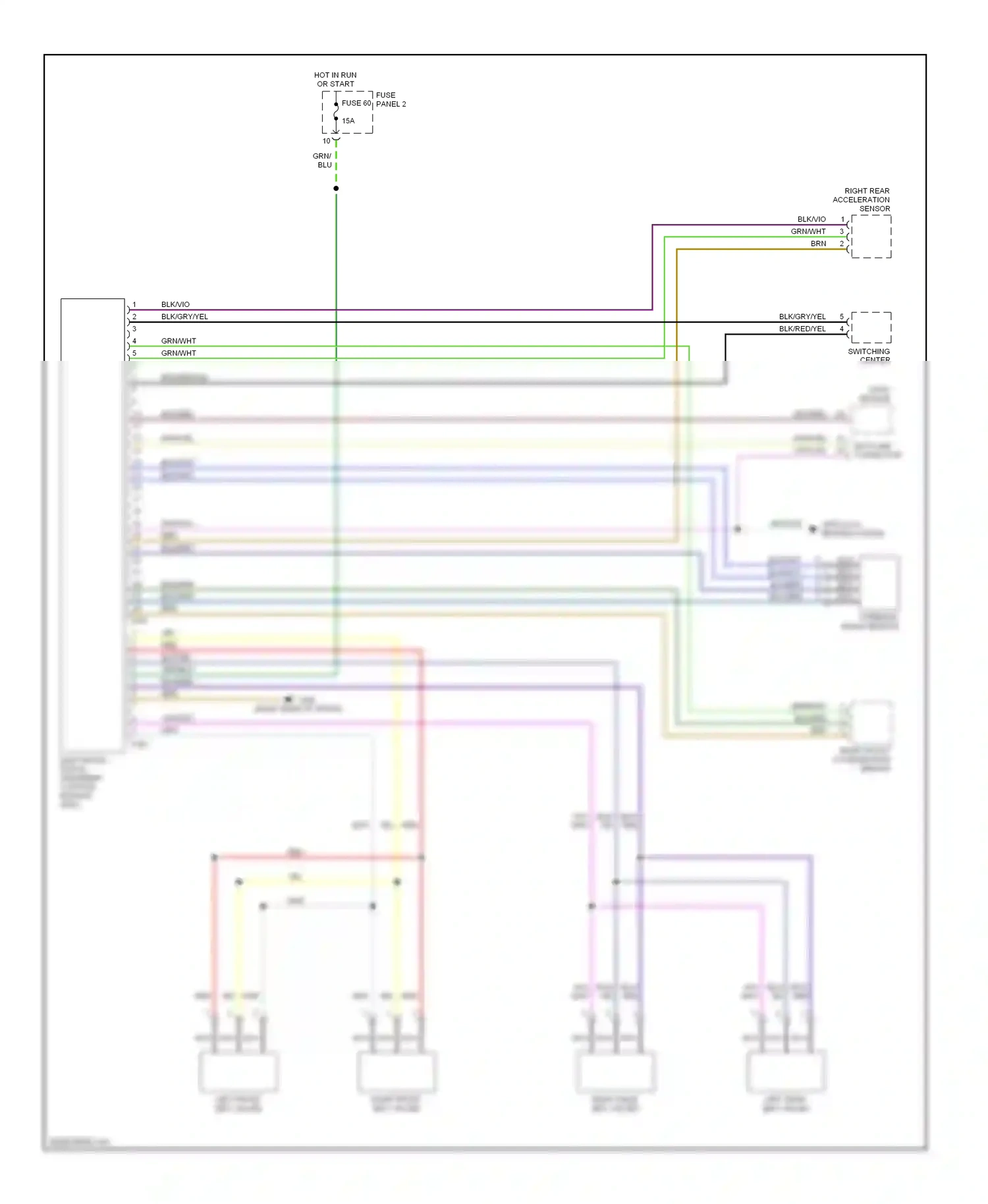 Wiring diagram vio for BMW 5 series E39 (1995-2000) (2 of 22)