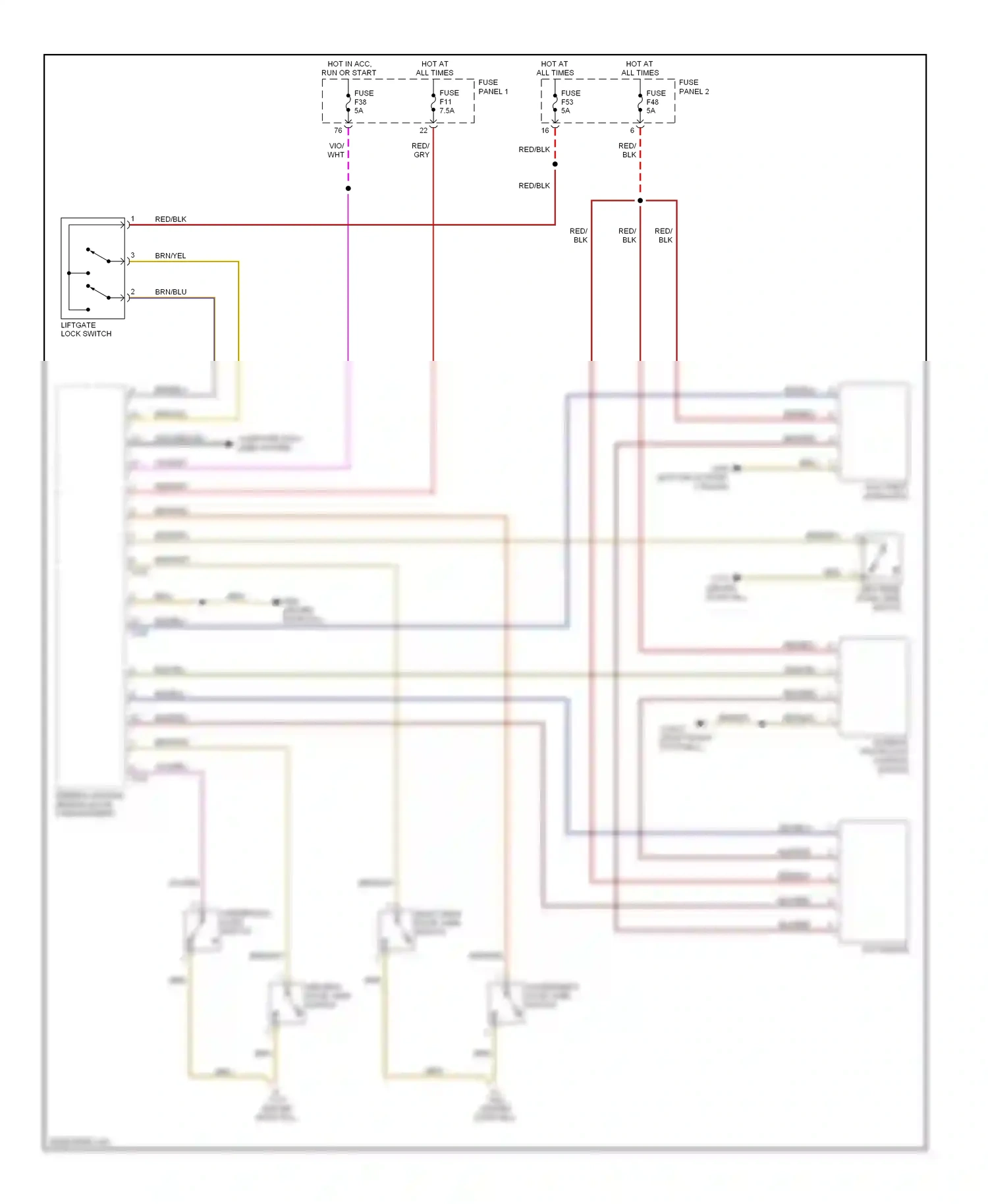 Wiring diagram vio/wht for BMW 5 series E39 (1995-2000) (4 of 11)