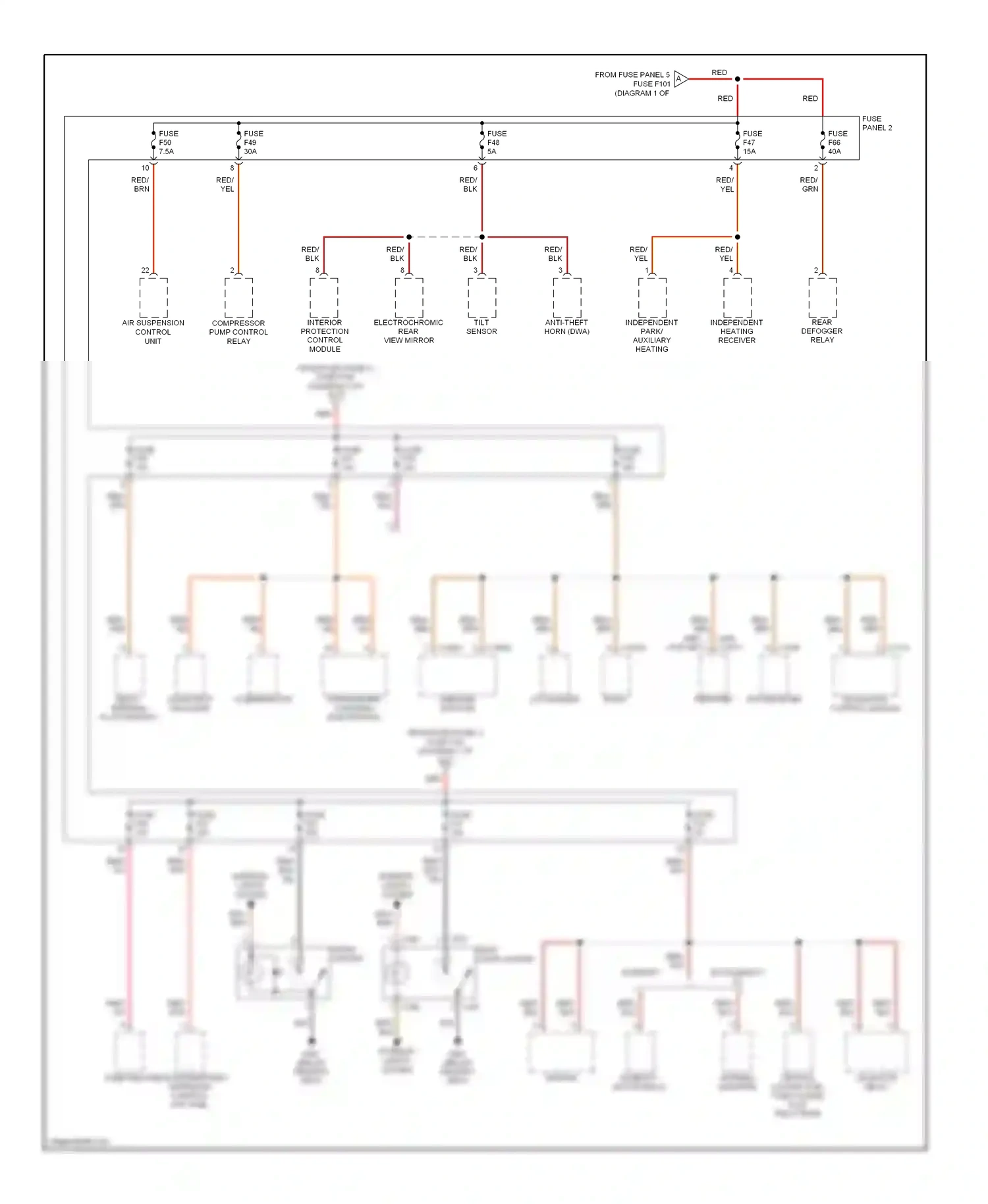 Wiring diagram yel for BMW 5 series E39 (1995-2000) (23 of 39)