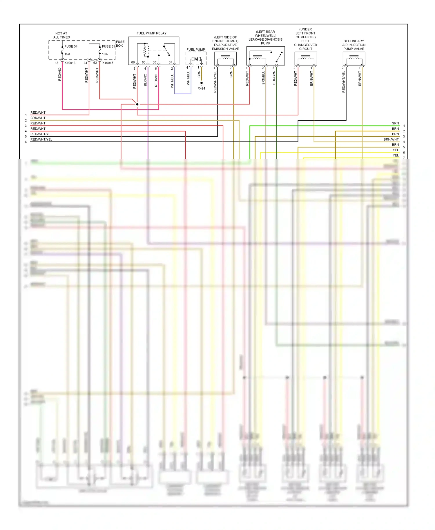 Wiring diagram yel for BMW 5 series E39 (1995-2000) (37 of 39)