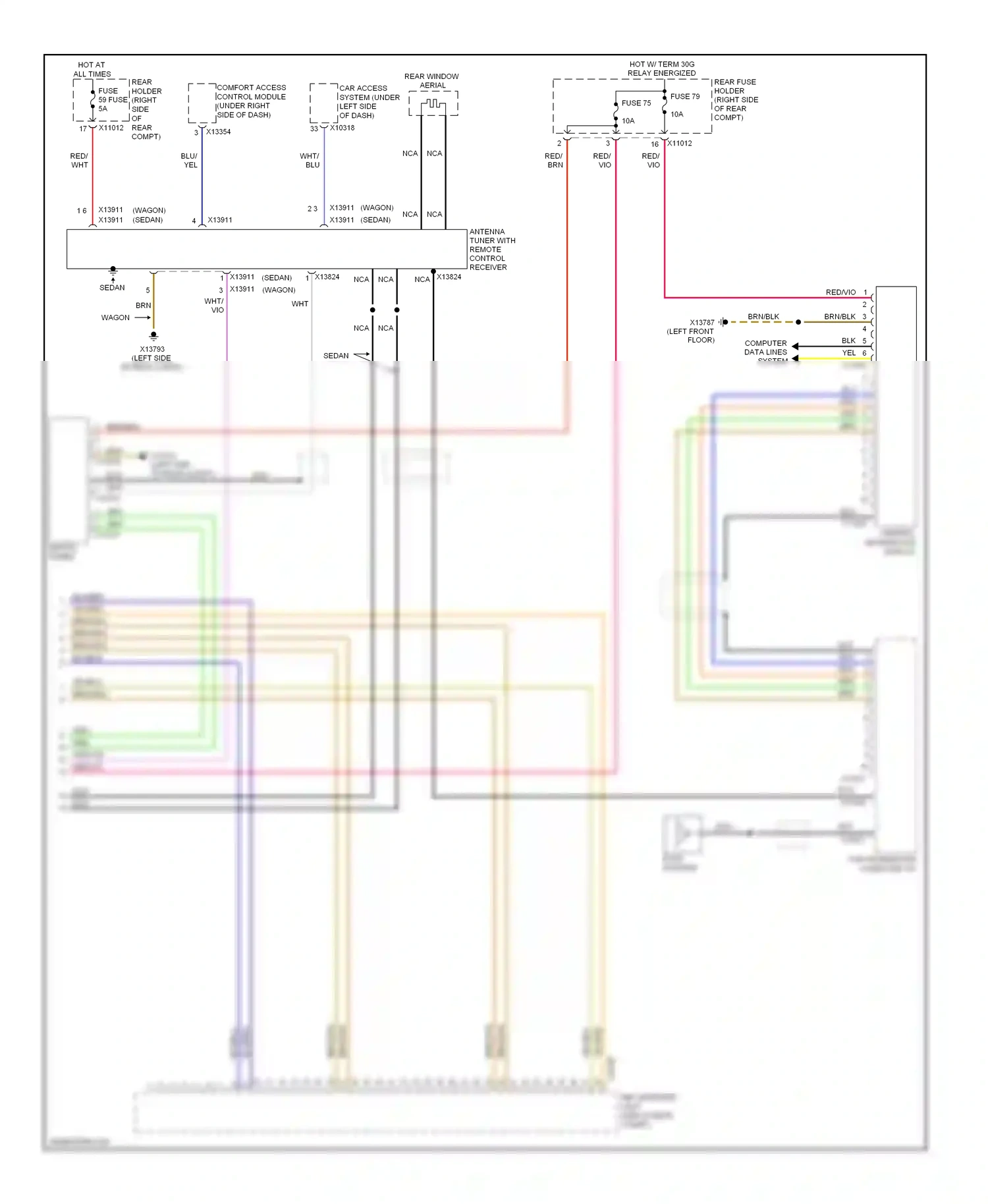 Wiring diagram blk for BMW 5 series E60/E61 facelift (2007-2010) (34 of 117)