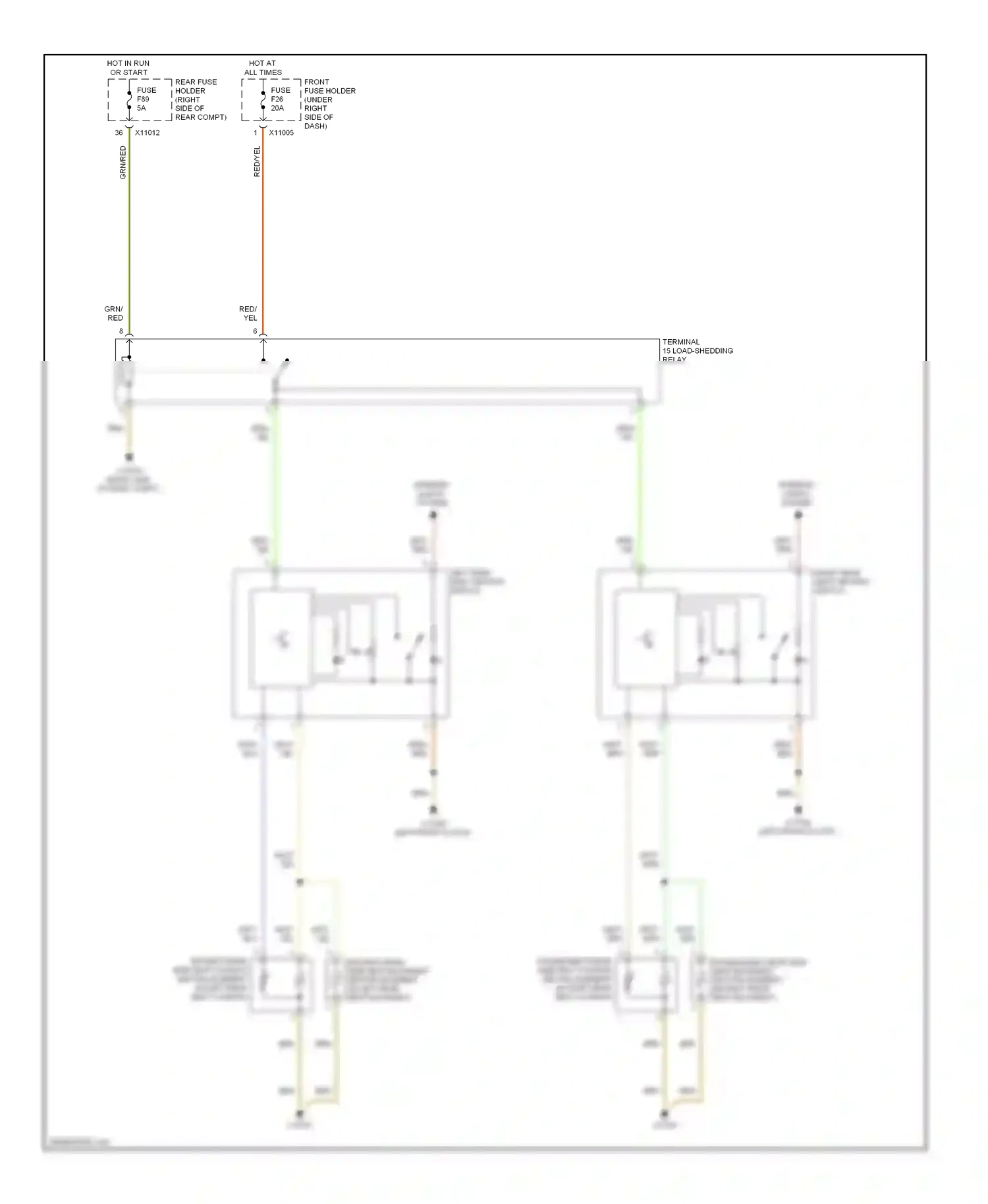 Wiring diagram blu for BMW 5 series E60/E61 facelift (2007-2010) (60 of 97)