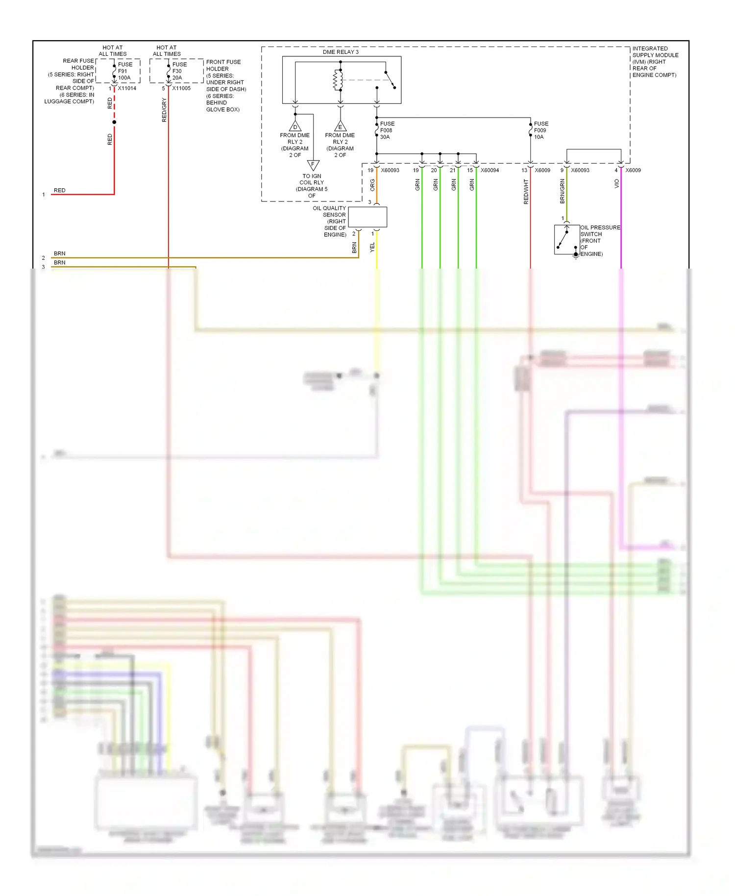 Wiring diagram blu for BMW 5 series E60/E61 facelift (2007-2010) (95 of 97)