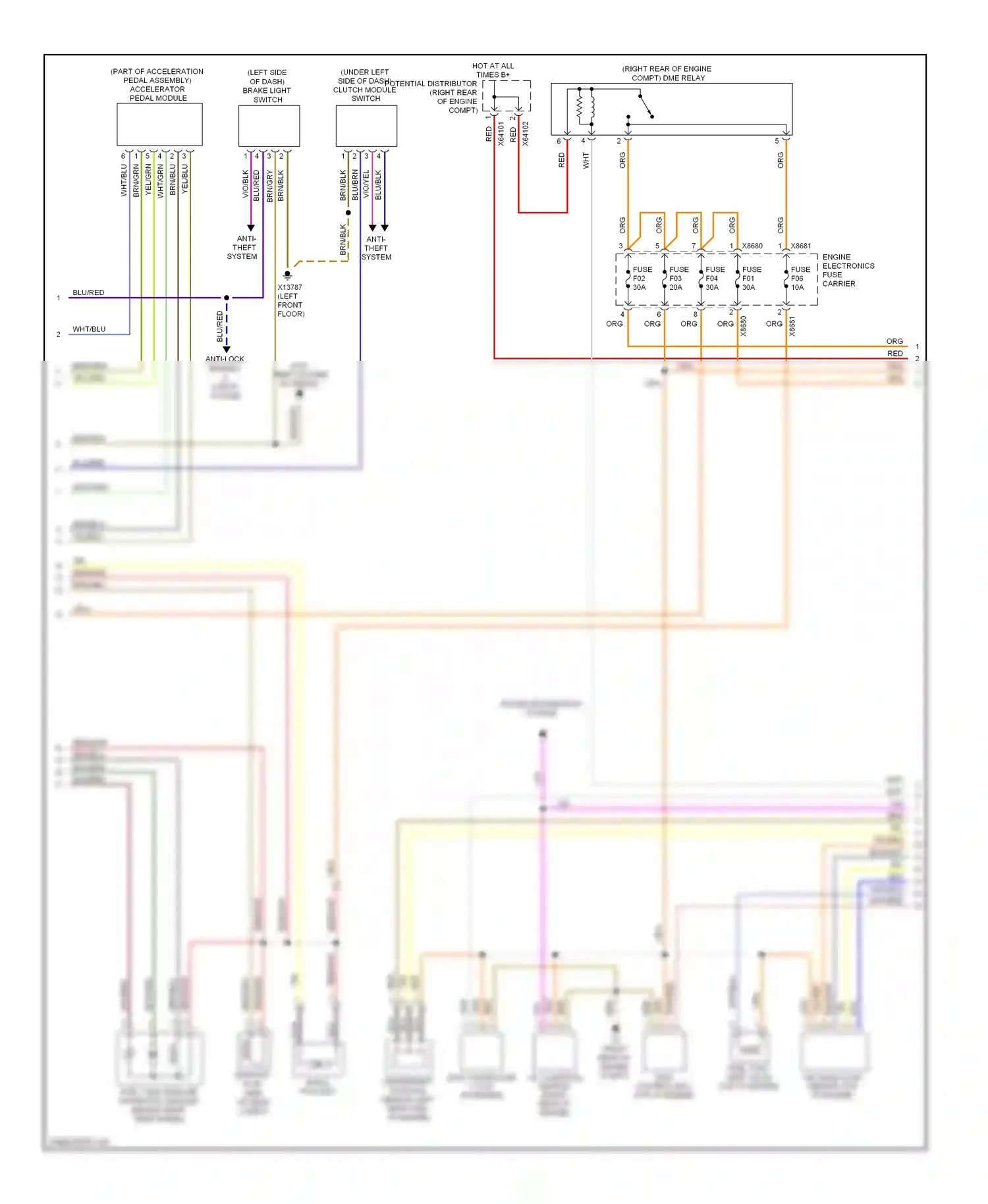 Wiring diagram blu for BMW 5 series E60/E61 facelift (2007-2010) (18 of 97)