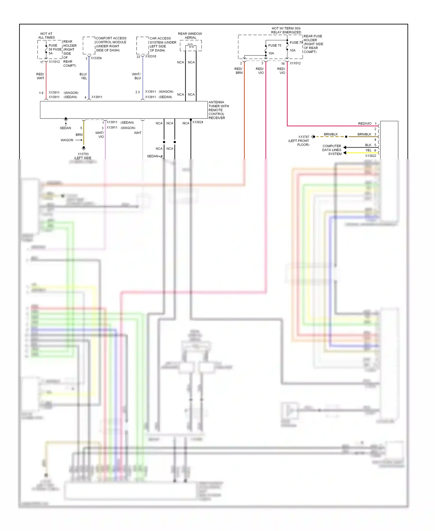 Wiring diagram ccc/m-ask for BMW 5 series E60/E61 facelift (2007-2010) (5 of 13)
