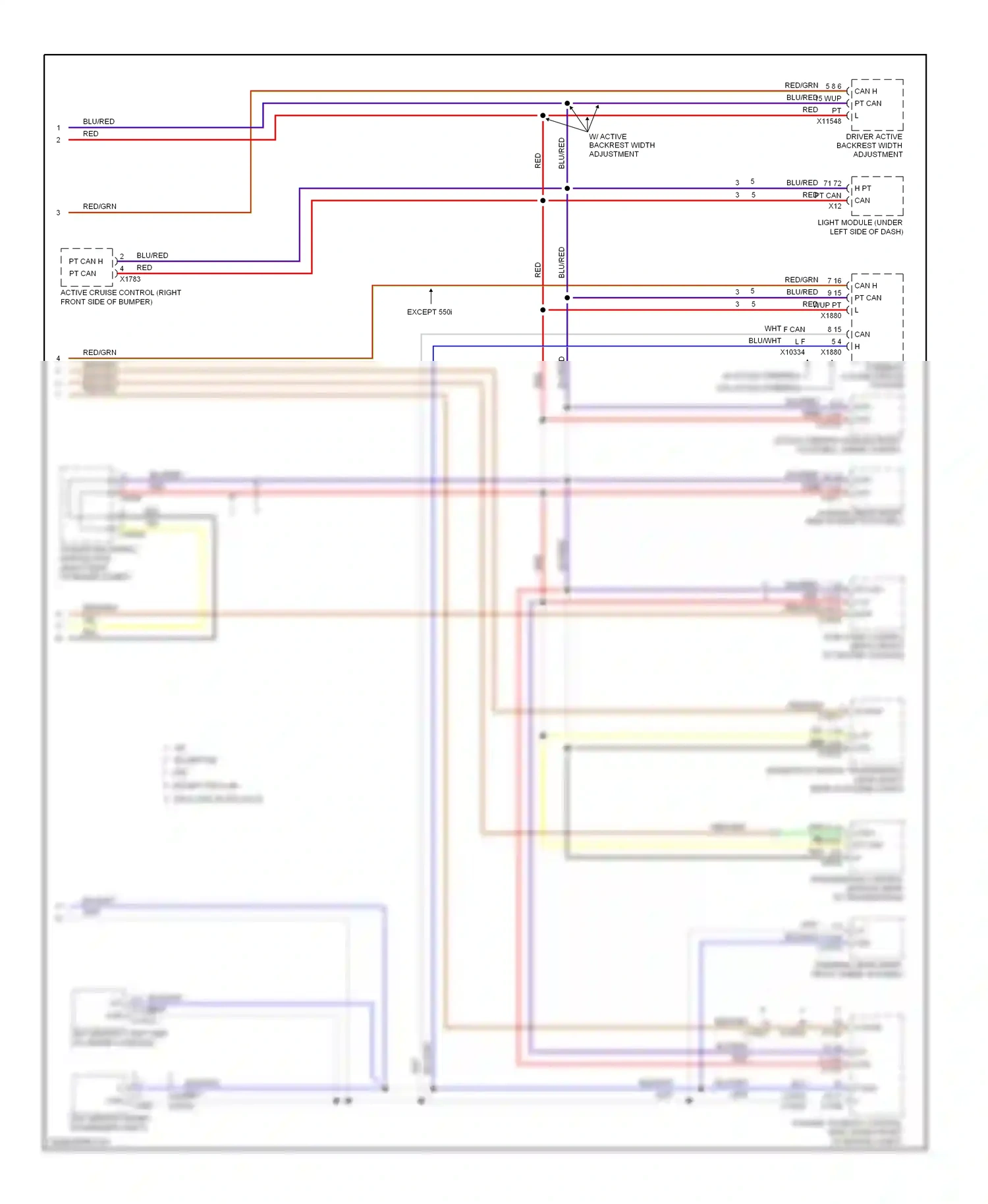 Wiring diagram wht for BMW 5 series E60/E61 facelift (2007-2010) (10 of 97)