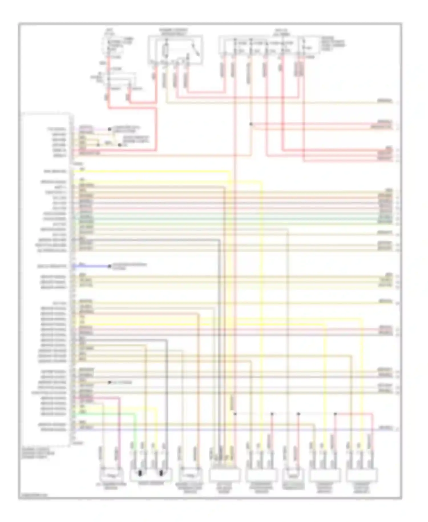 5 series BMW E60/E61 (2002-2007): Wiring diagram engine performance 2.5l (1 of 4)