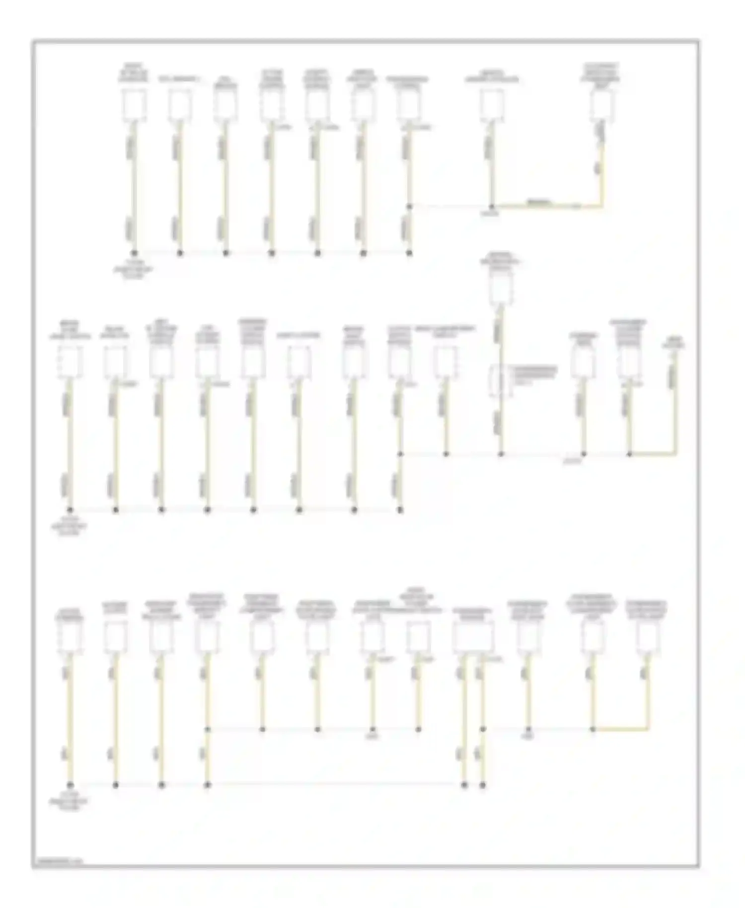 5 series BMW E60/E61 (2002-2007): Ground distribution circuit, early production (4 of 7)