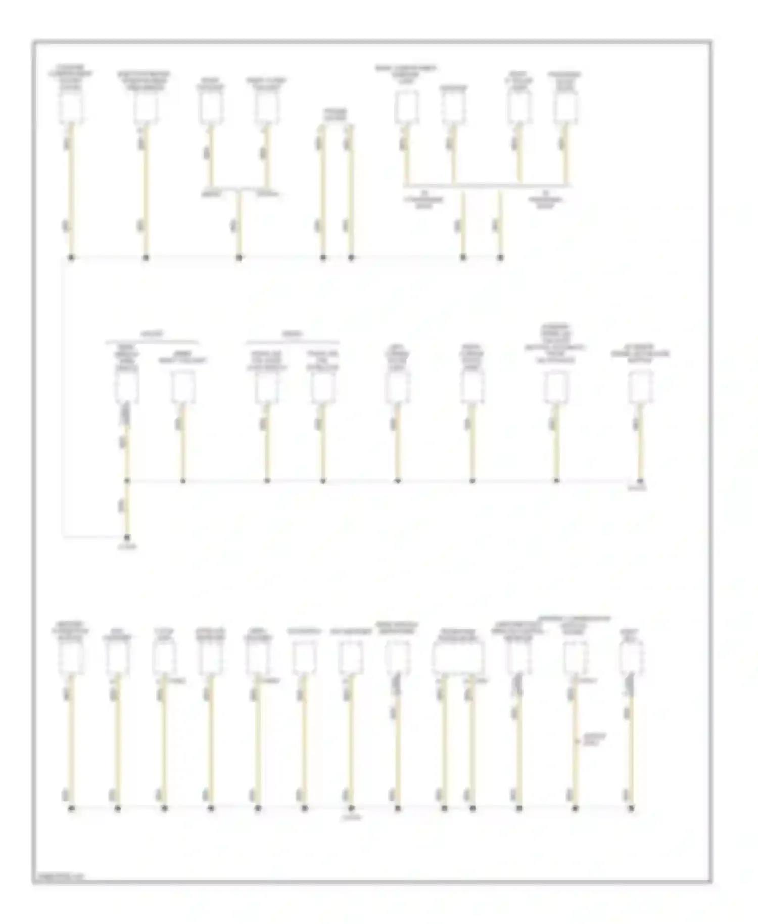 5 series BMW E60/E61 (2002-2007): Ground distribution circuit, early production (6 of 7)