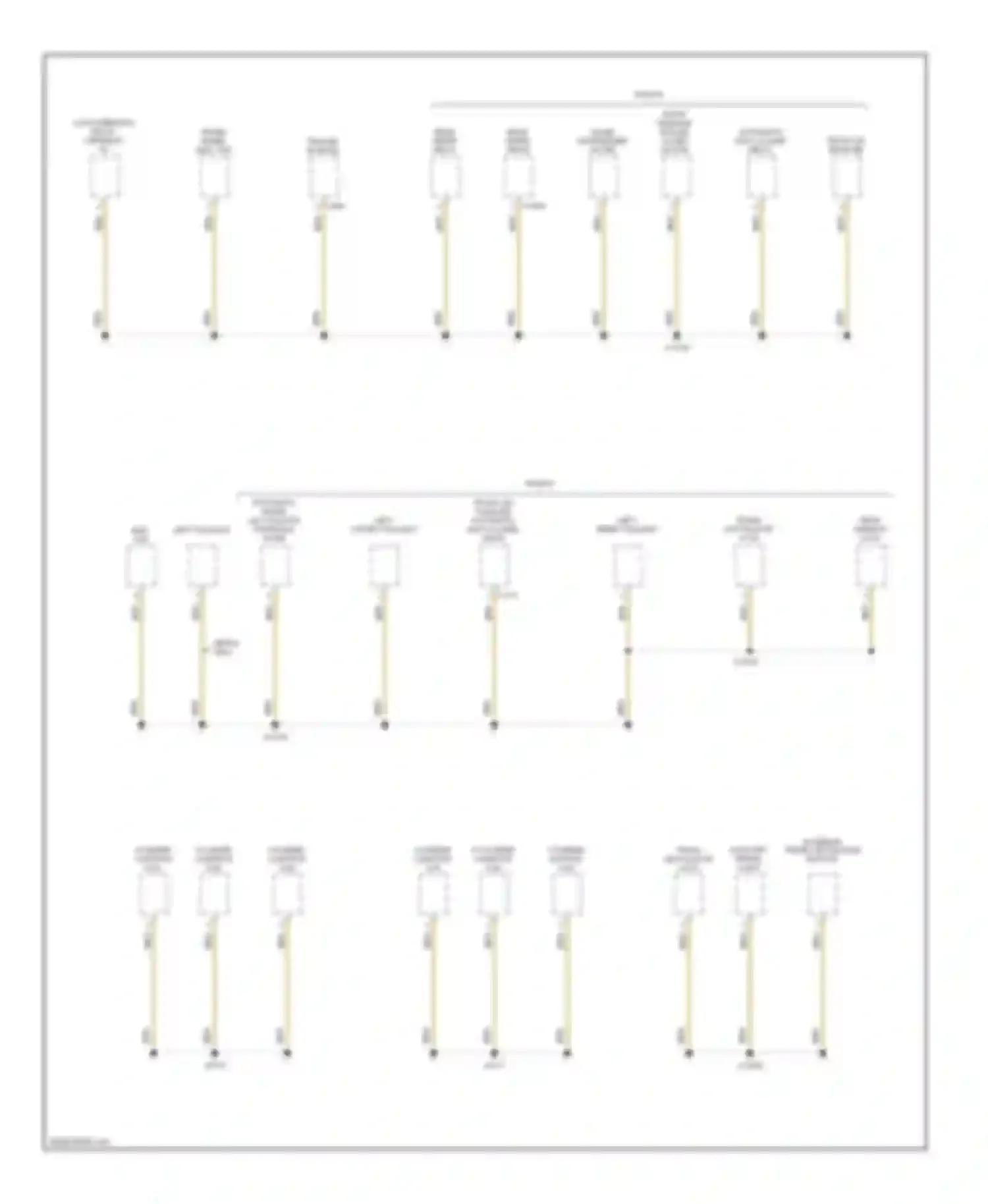 5 series BMW E60/E61 (2002-2007): Ground distribution circuit, early production (7 of 7)