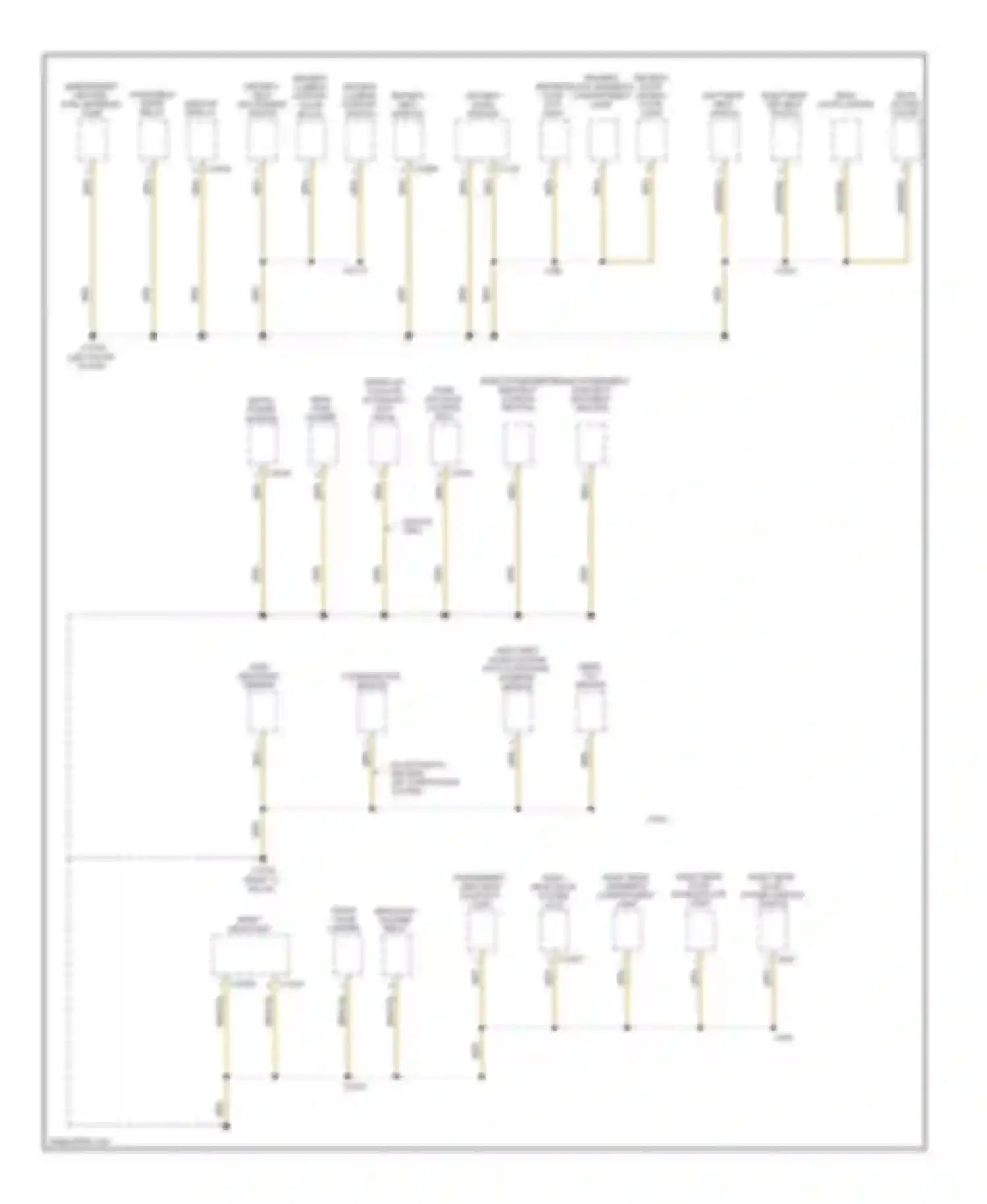 5 series BMW E60/E61 (2002-2007): Ground distribution circuit, late production (5 of 7)