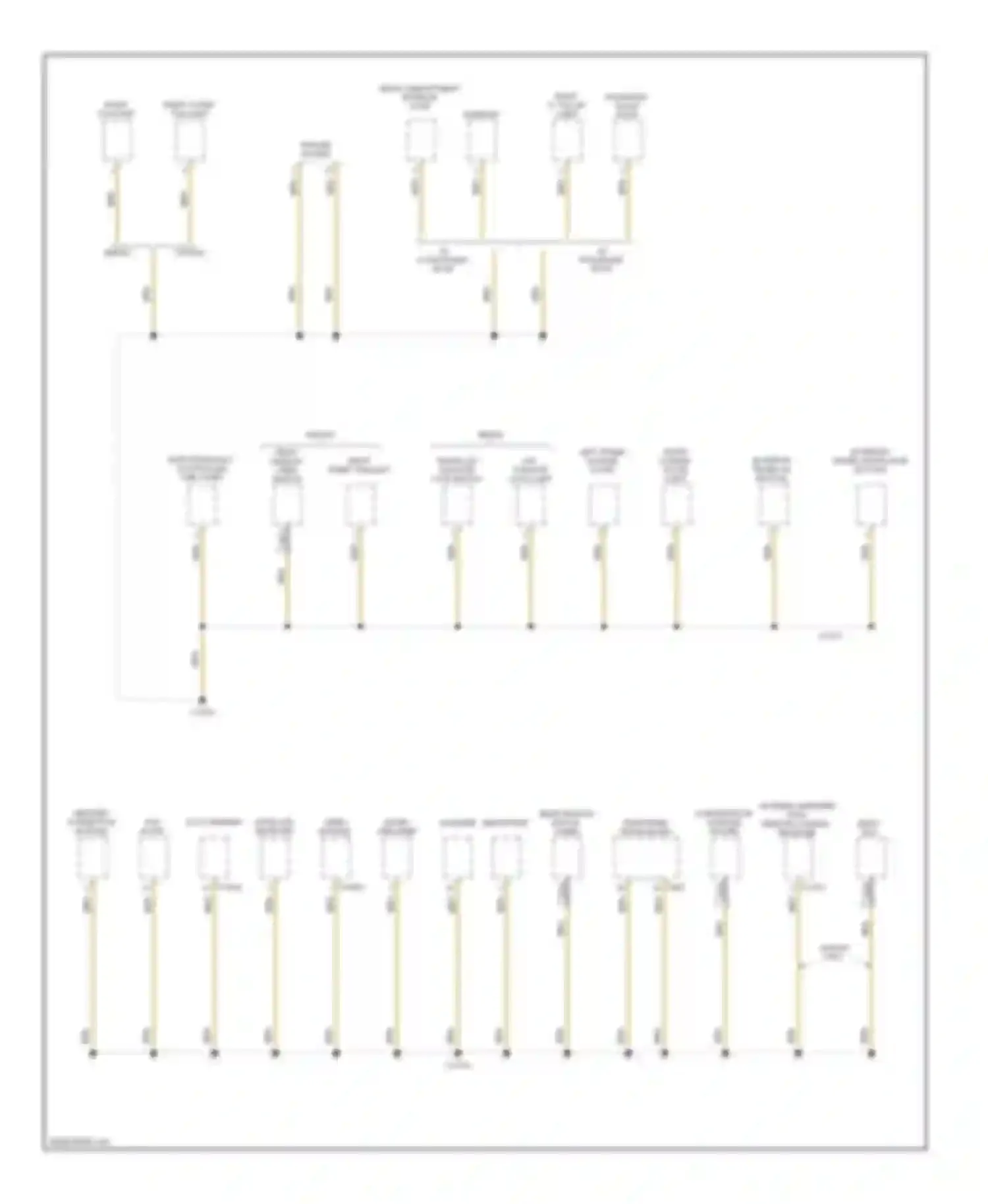 5 series BMW E60/E61 (2002-2007): Ground distribution circuit, late production (6 of 7)