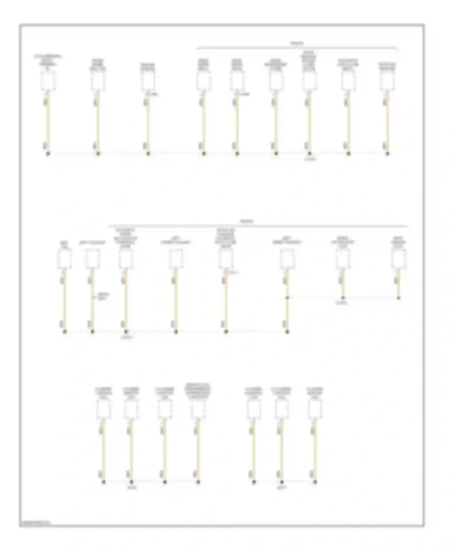 5 series BMW E60/E61 (2002-2007): Ground distribution circuit, late production (7 of 7)