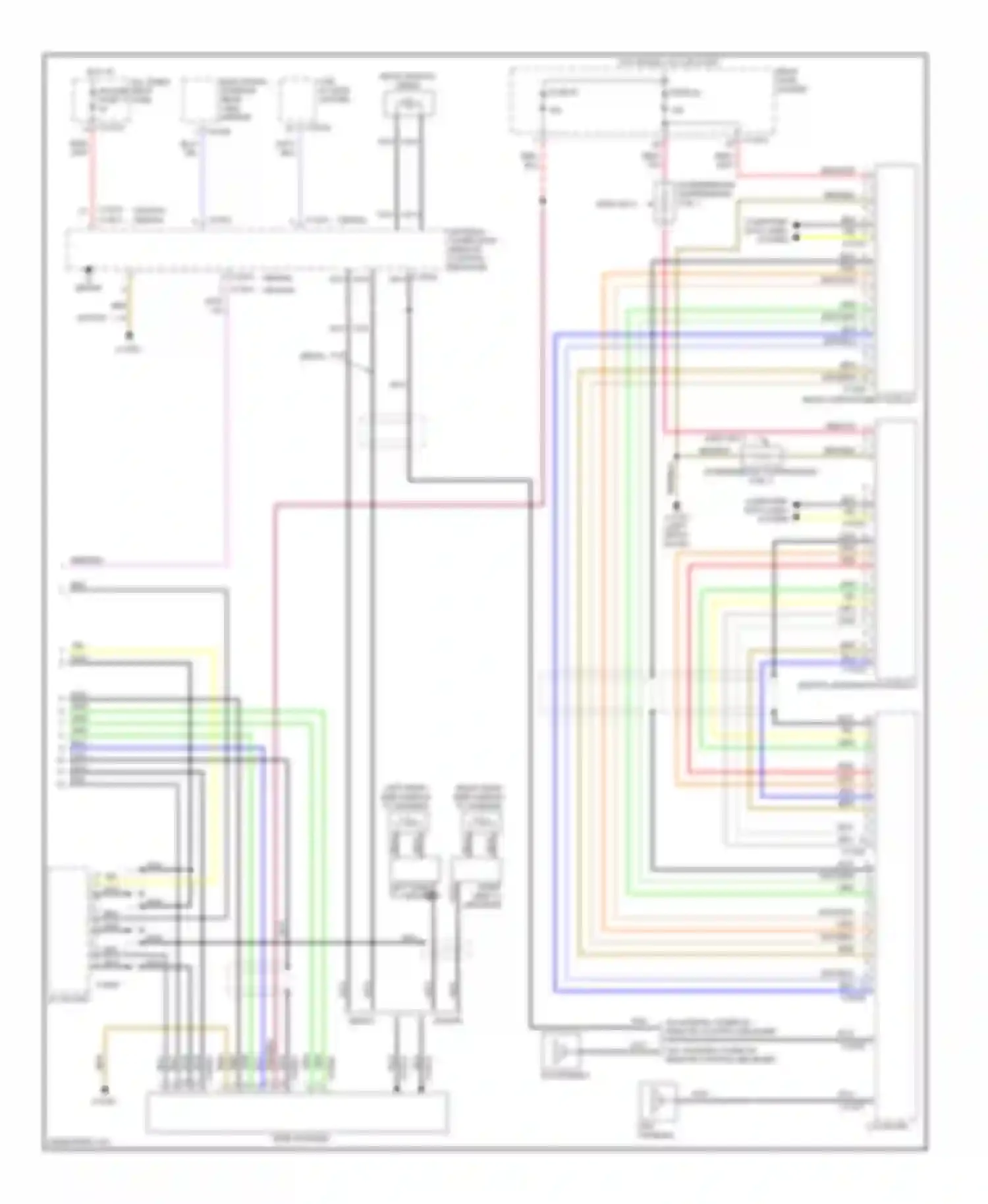 5 series BMW E60/E61 (2002-2007): Navigation circuit, with stereo radio (2 of 2)