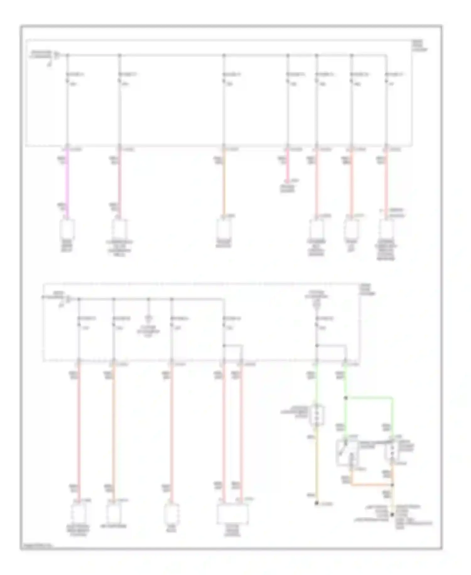 5 series BMW E60/E61 (2002-2007): Power distribution circuit (3 of 5)