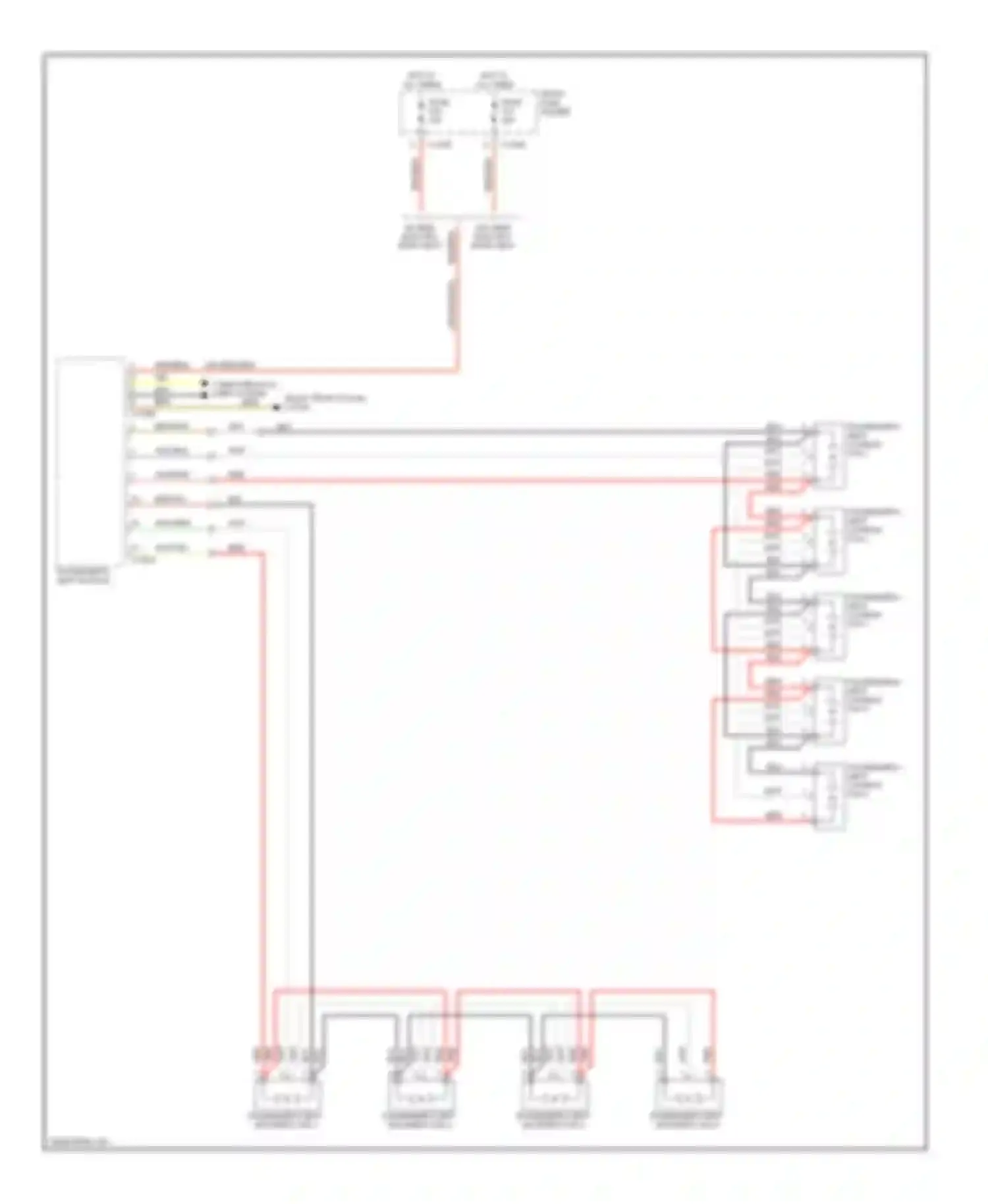 5 series BMW E60/E61 (2002-2007): Seat ventilation circuit, with lumbar (2 of 2)