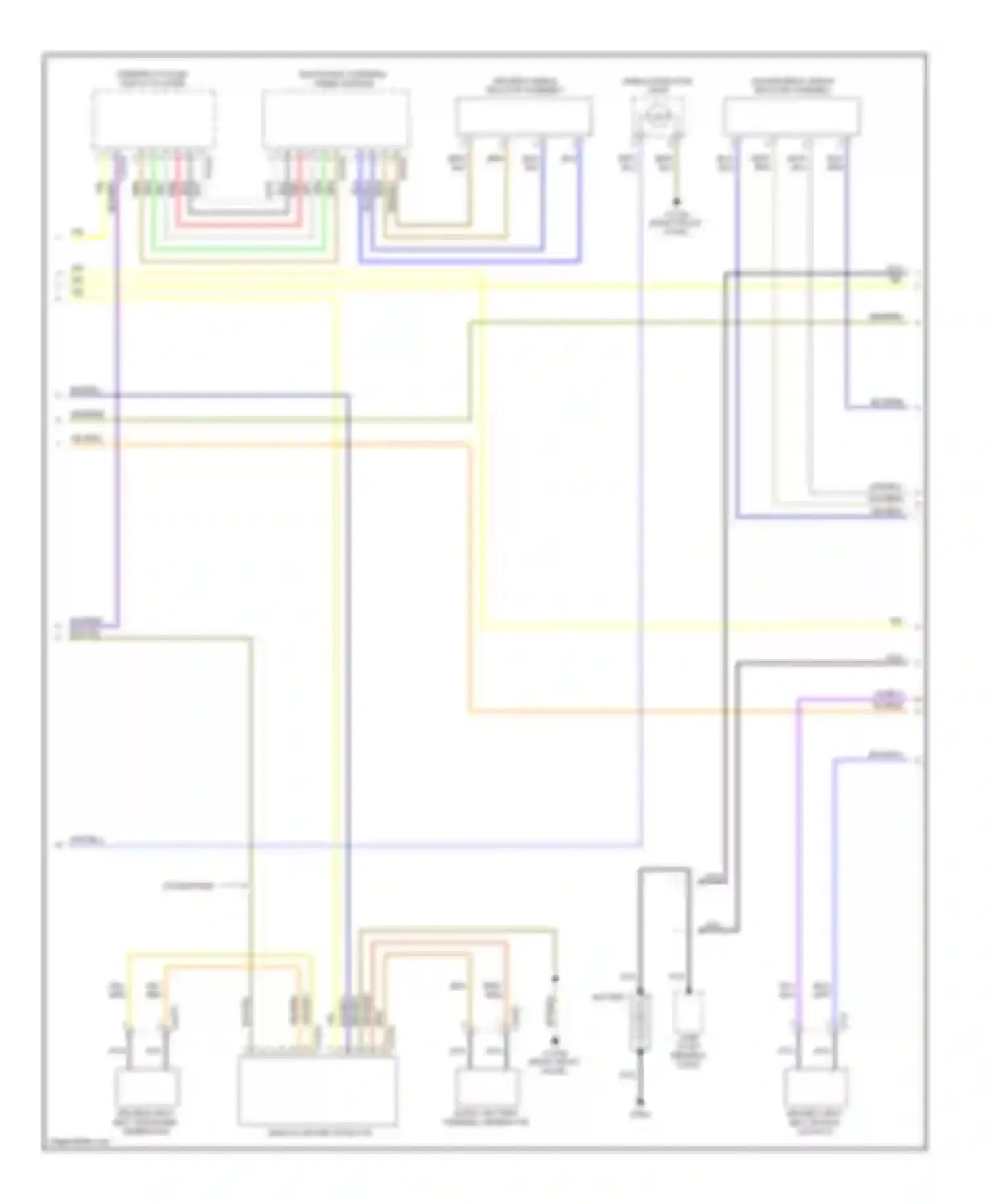 5 series BMW E60/E61 (2002-2007): Supplemental restraints circuit (2 of 3)