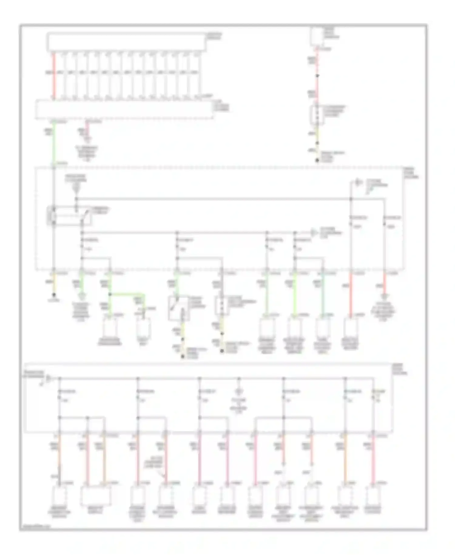 Wiring diagram to fuse for BMW 5 series E60/E61 (2002-2007)