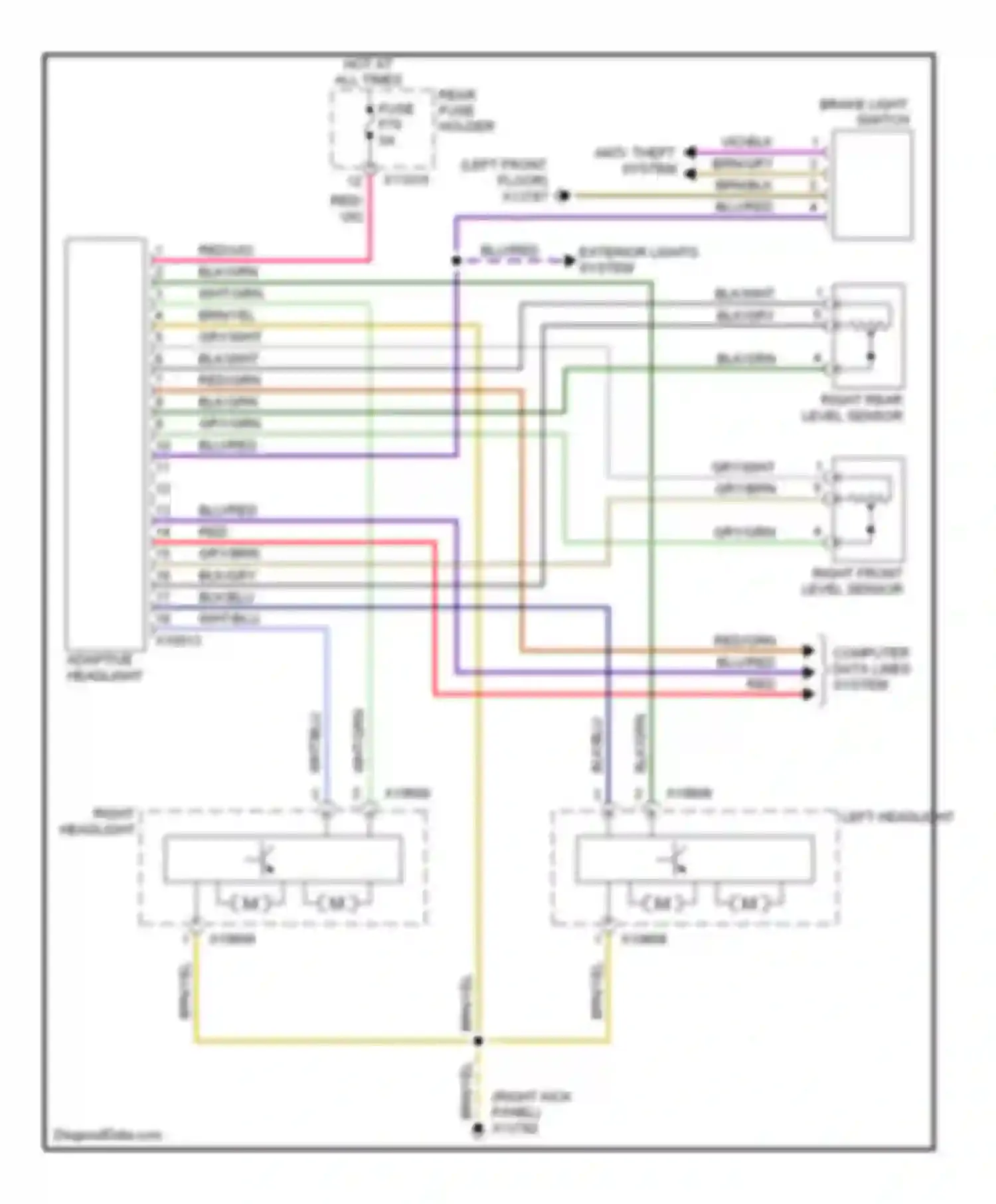 Wiring diagram blk/grn for BMW 5 series E60/E61 (2002-2007) (1 of 23)