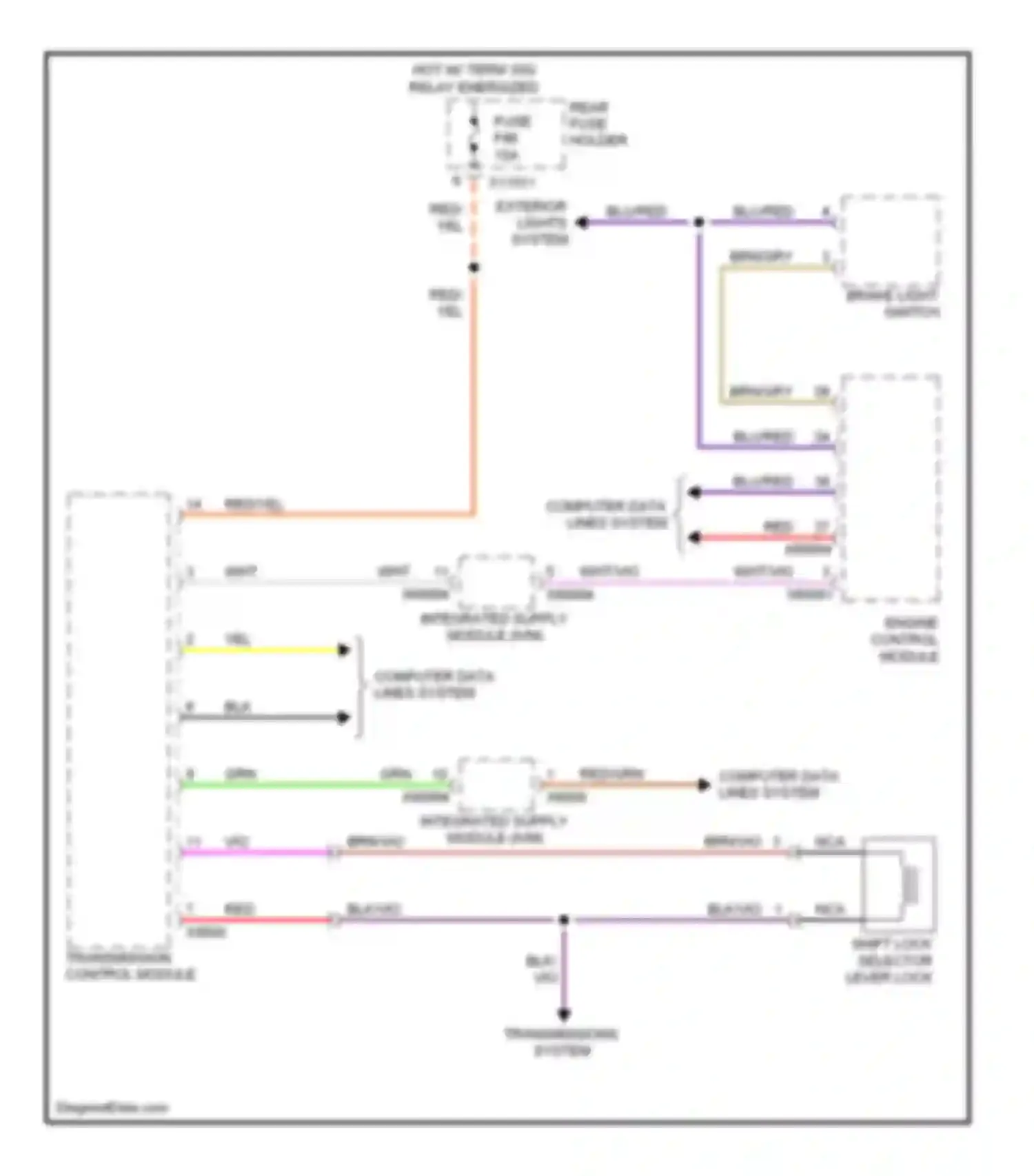 Wiring diagram blk/vio for BMW 5 series E60/E61 (2002-2007) (33 of 44)