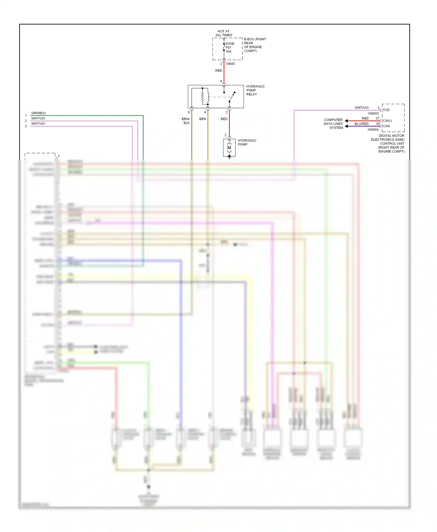 Wiring diagram blu for BMW 5 series E60/E61 (2002-2007) (62 of 78)