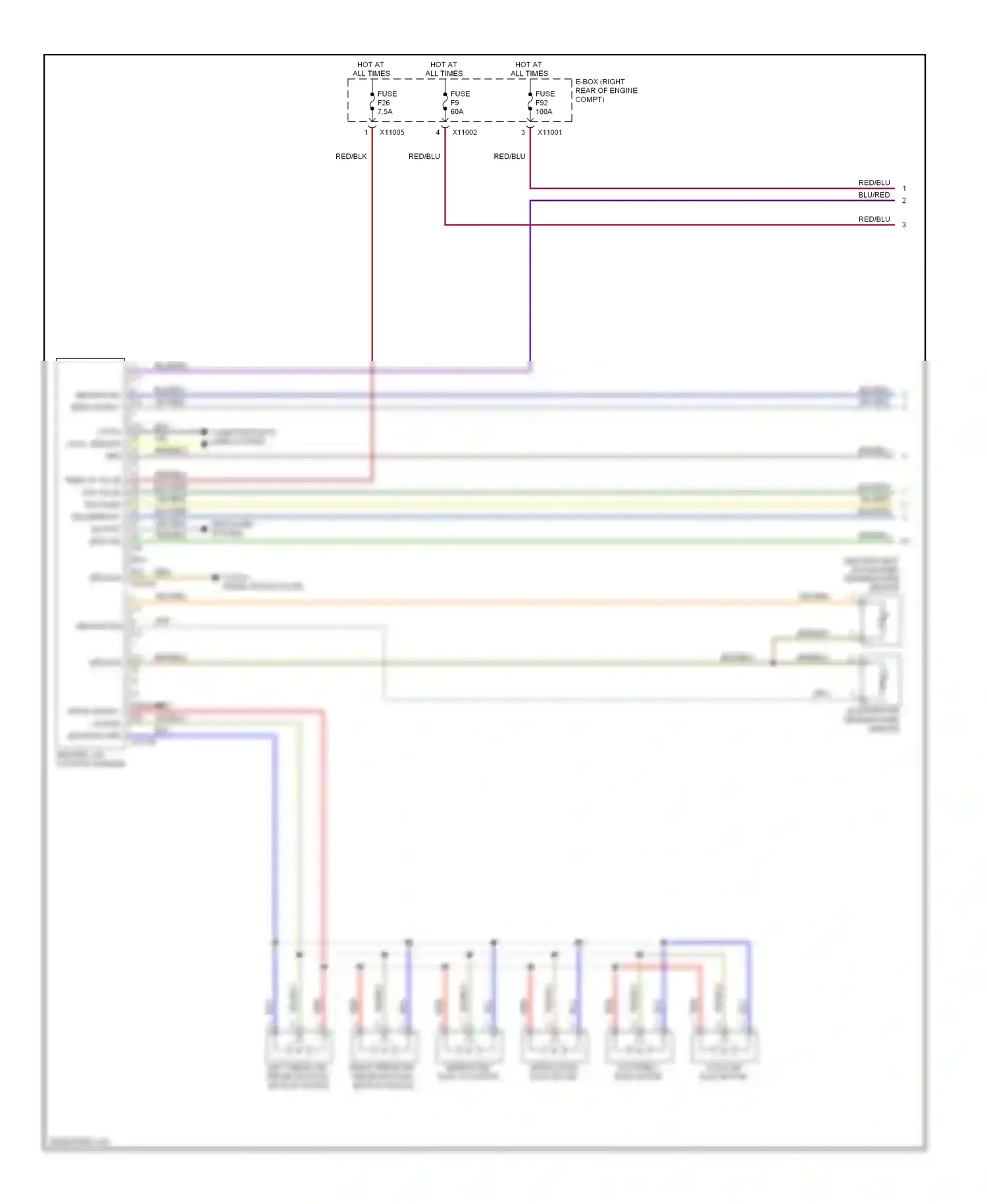 Wiring diagram blu for BMW 5 series E60/E61 (2002-2007) (5 of 78)