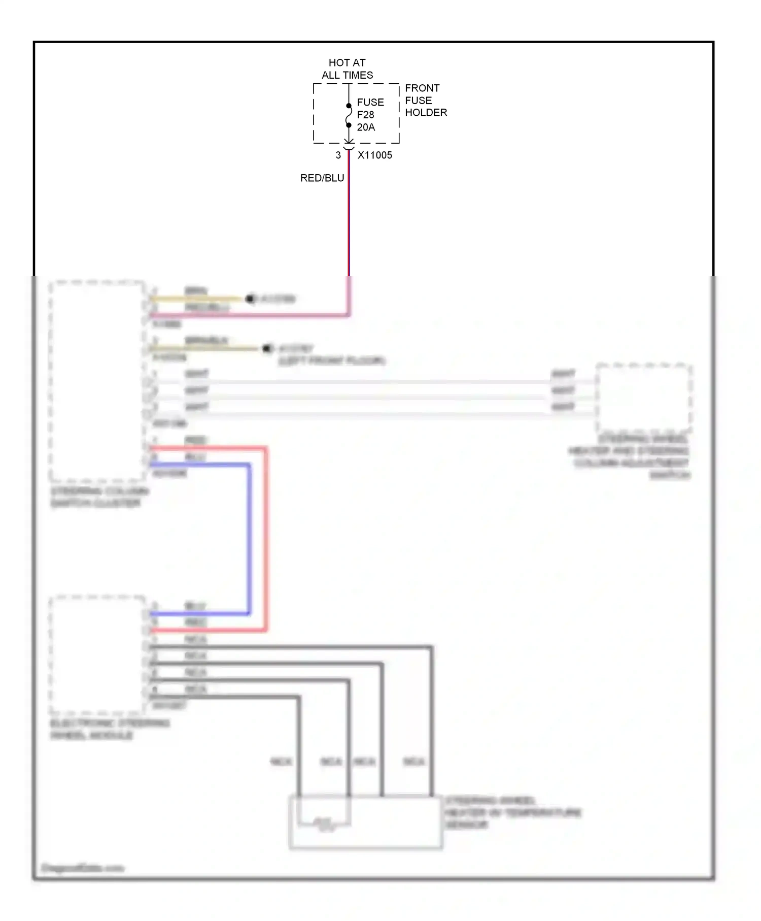 Wiring diagram blu for BMW 5 series E60/E61 (2002-2007) (43 of 78)