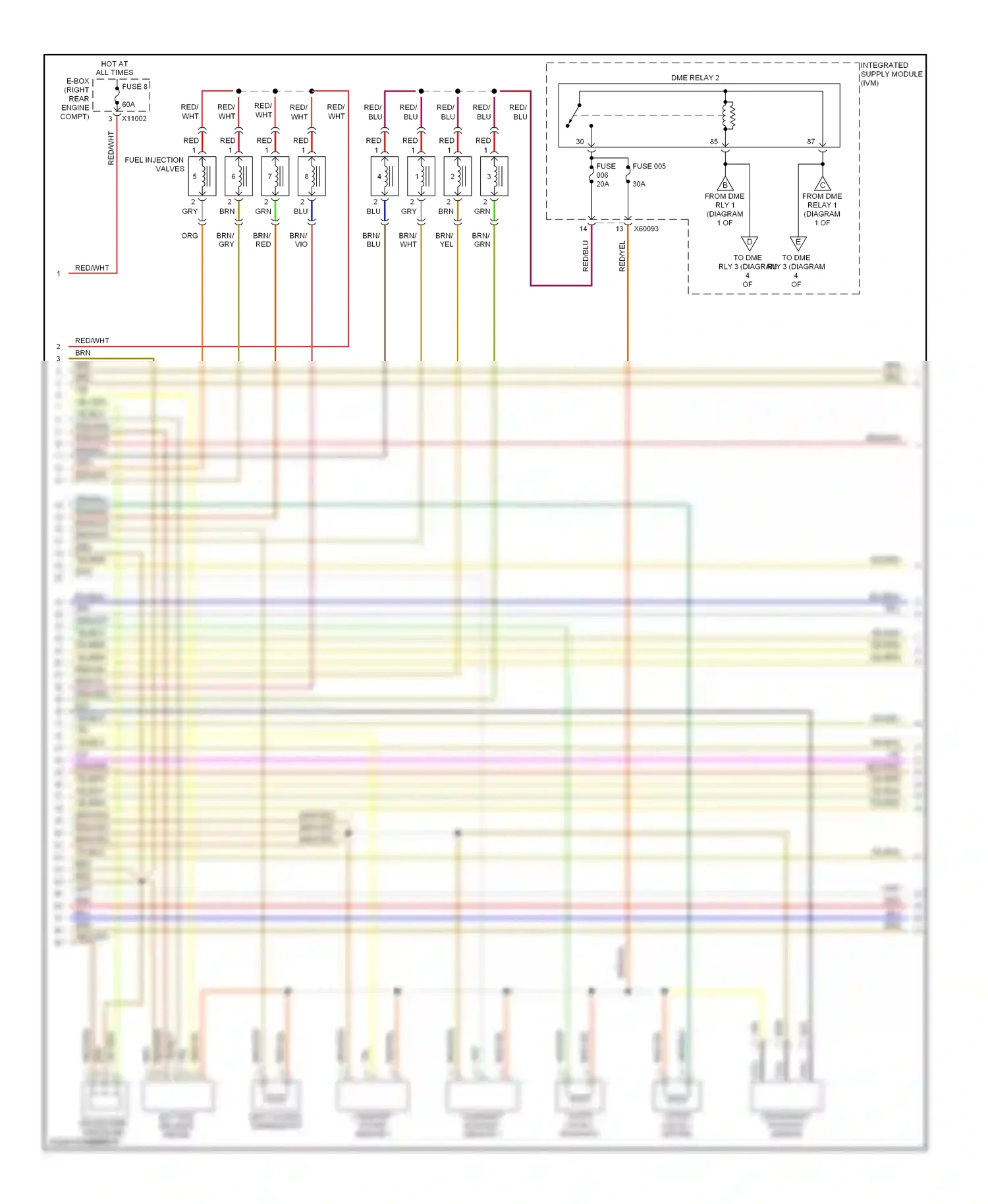 Wiring diagram blu for BMW 5 series E60/E61 (2002-2007) (74 of 78)