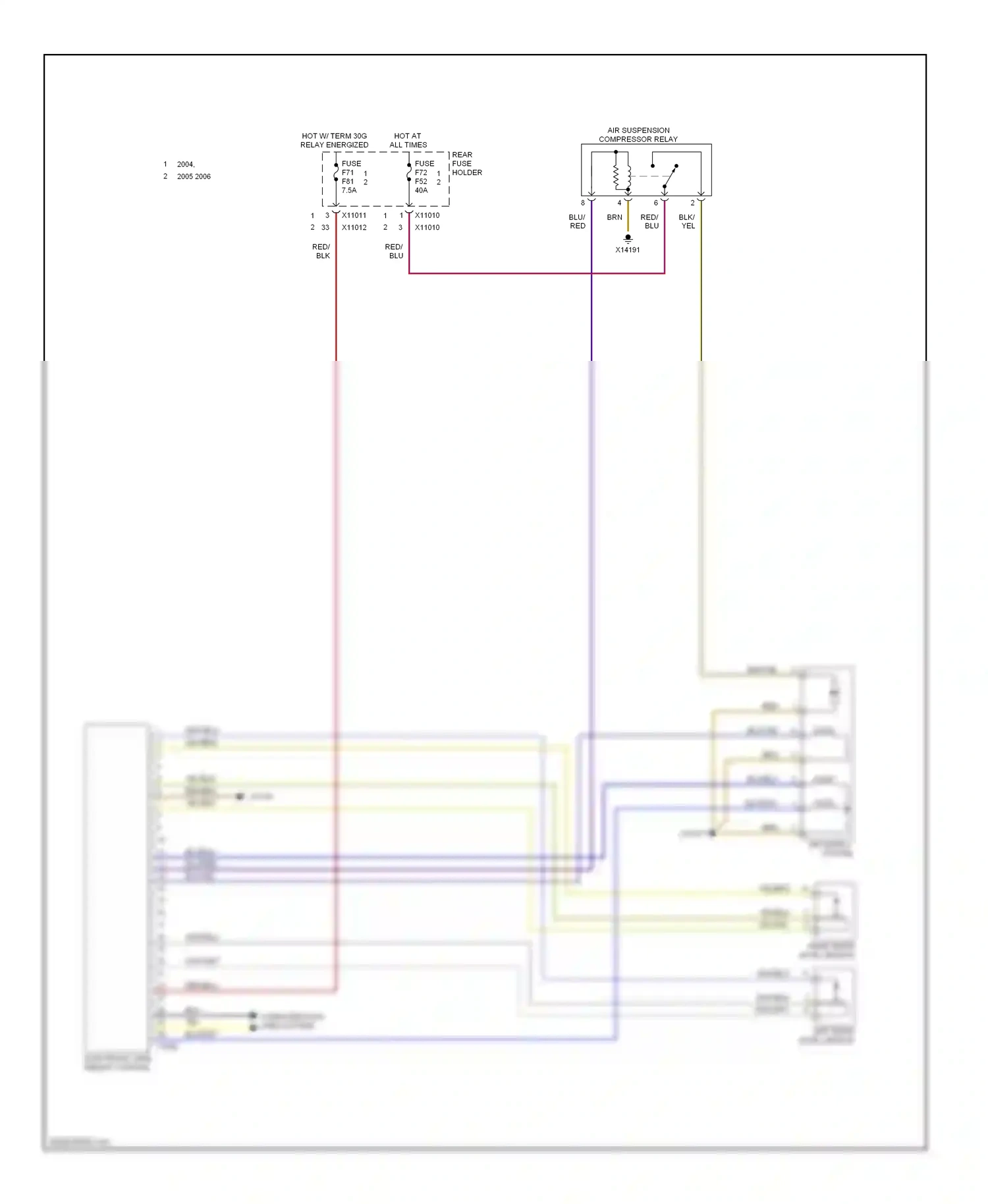 Wiring diagram blu for BMW 5 series E60/E61 (2002-2007) (6 of 78)