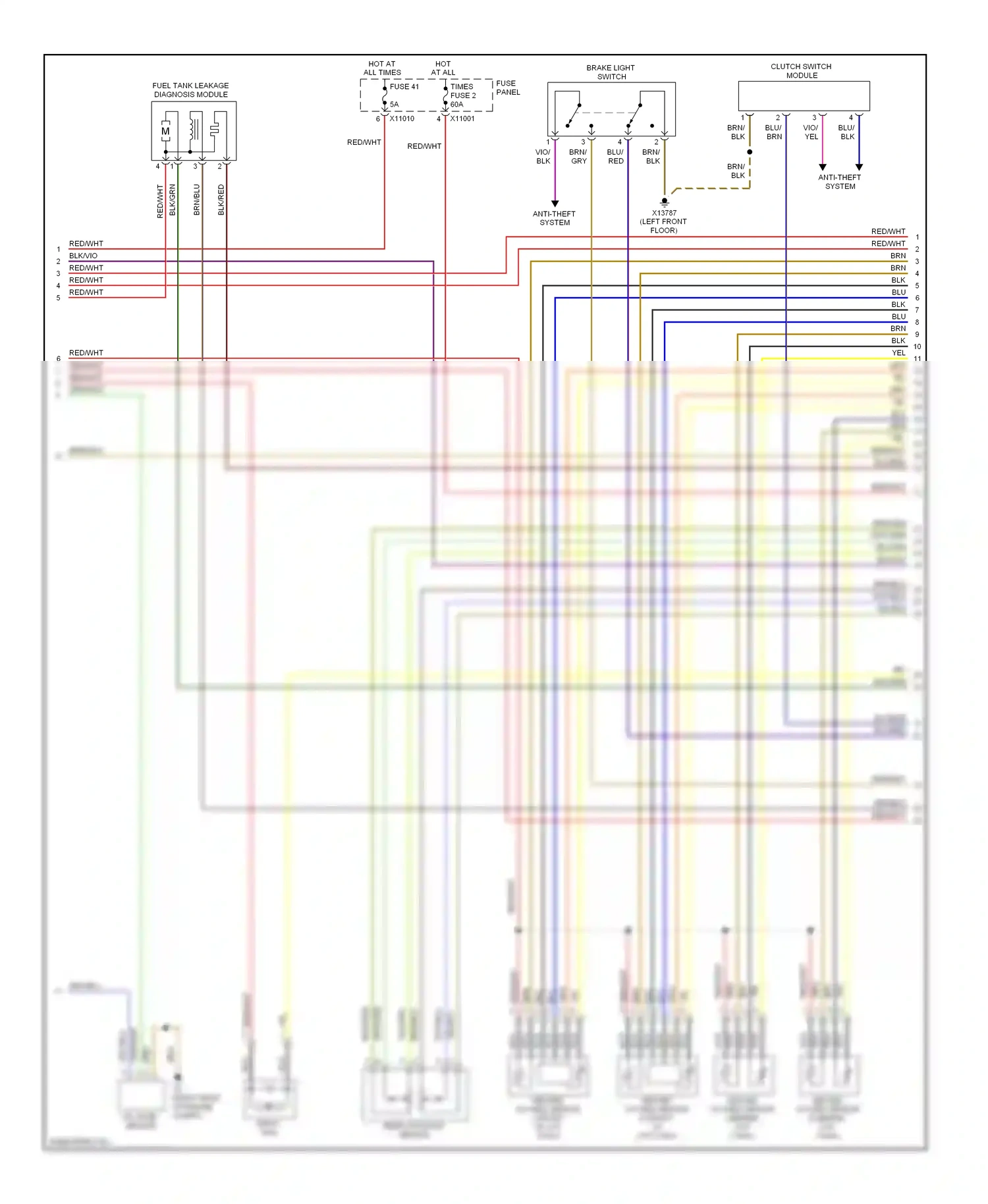 Wiring diagram blu for BMW 5 series E60/E61 (2002-2007) (19 of 78)